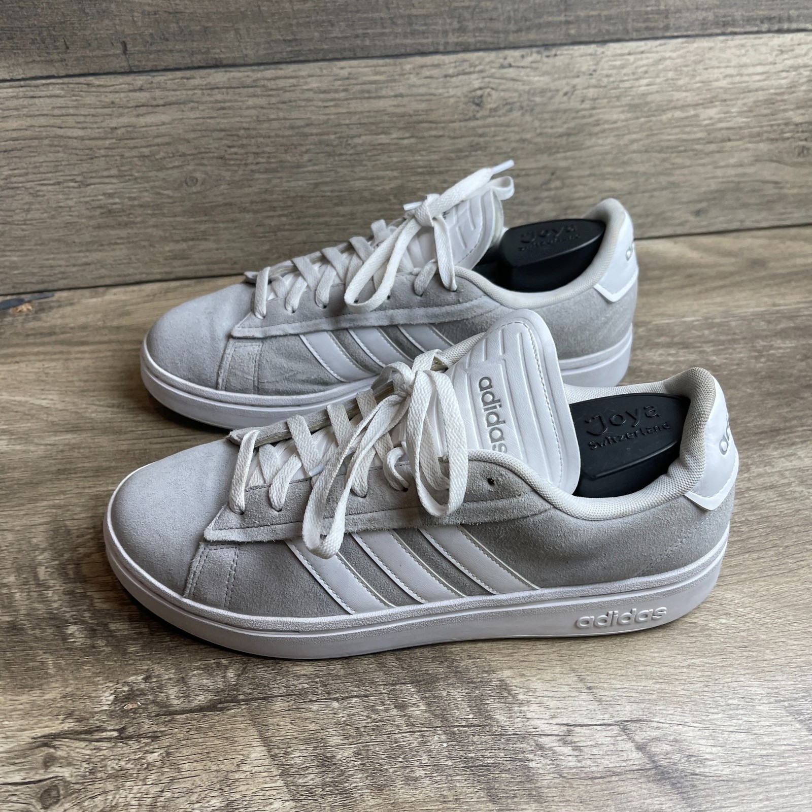 Adidas Grand Court Alpha ID5288 Women’s 11 Comfort Shoes Gray White Sneakers