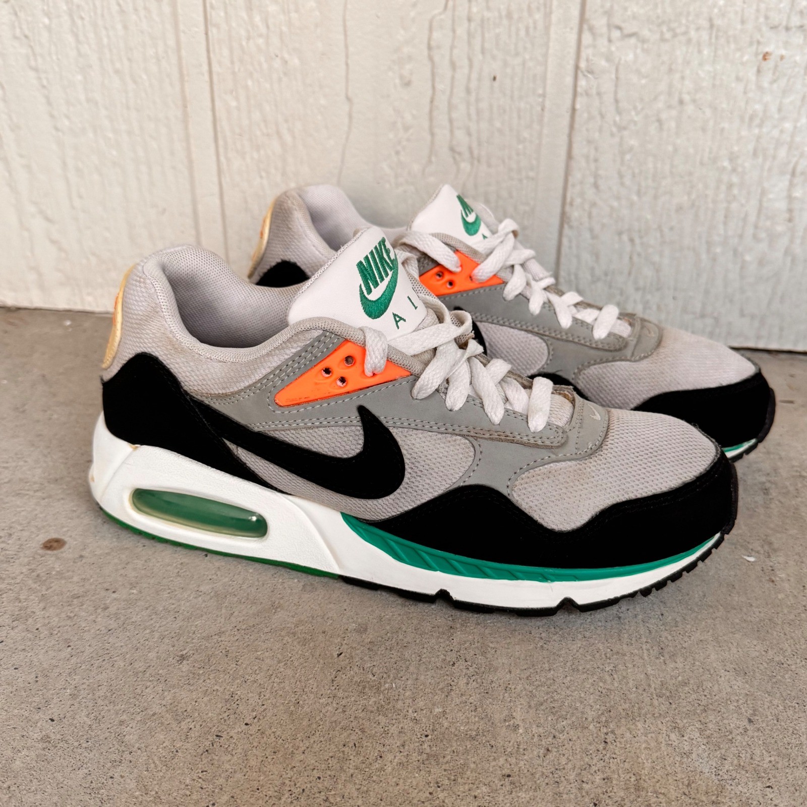 Nike Air Max Correlate Womens Size 9 Casual Sneakers Gray Black Green Orange