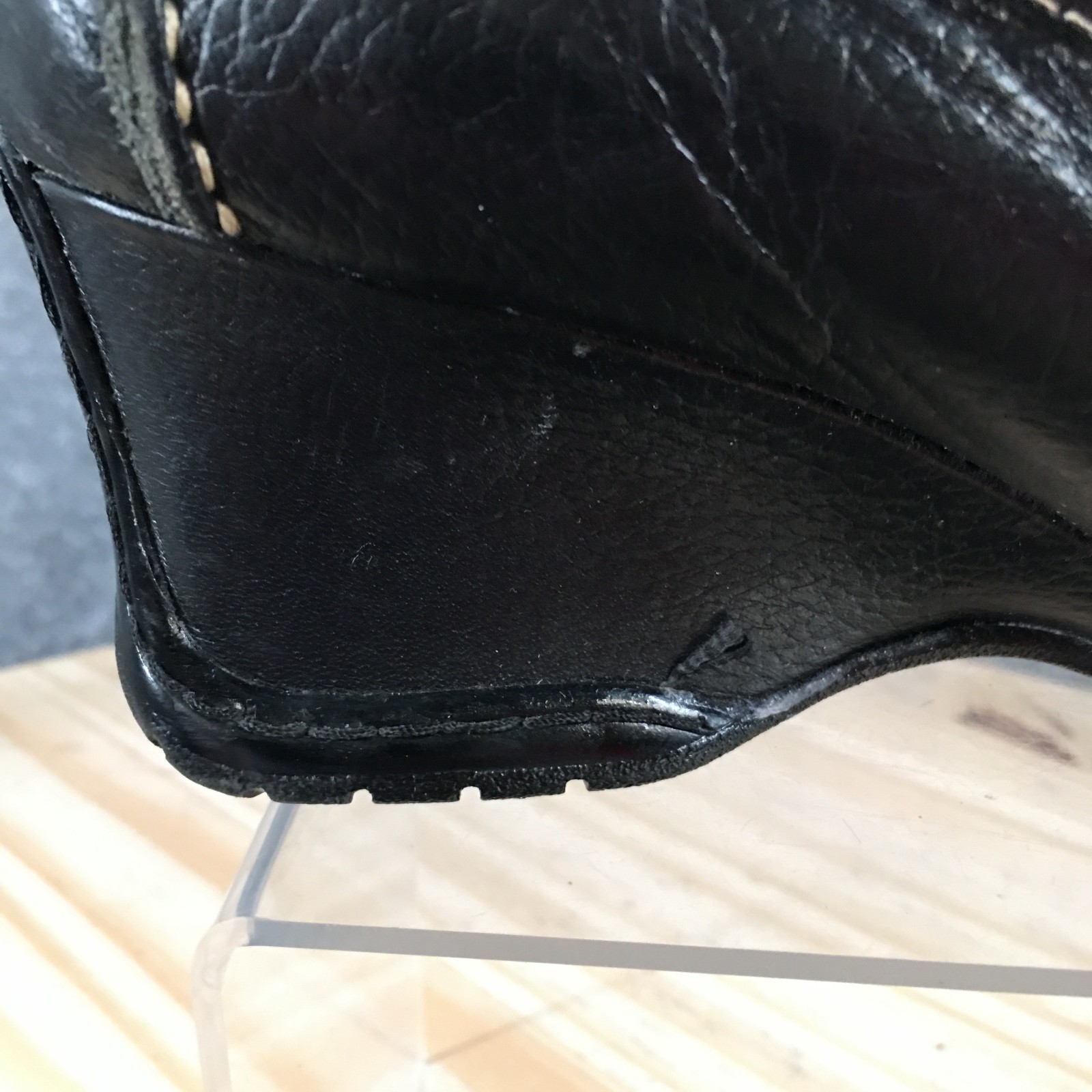 Sofft Noelle Penny Loafer Pump Shoes Womens 8.5 M Wedge Casual Leather Black