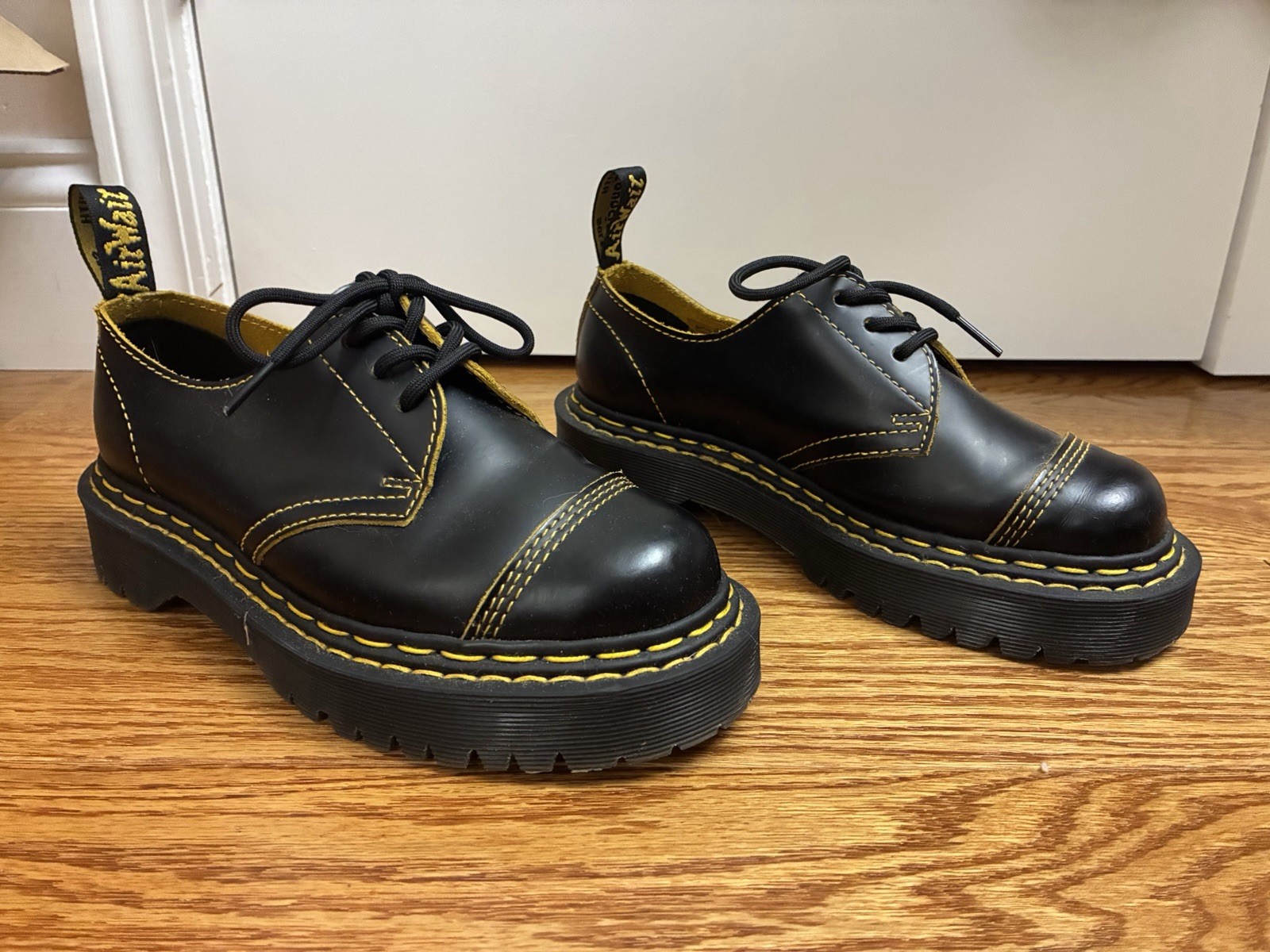 Dr. Martens 1461 BEX DS Black Leather Oxford Lace-Up Women US 6