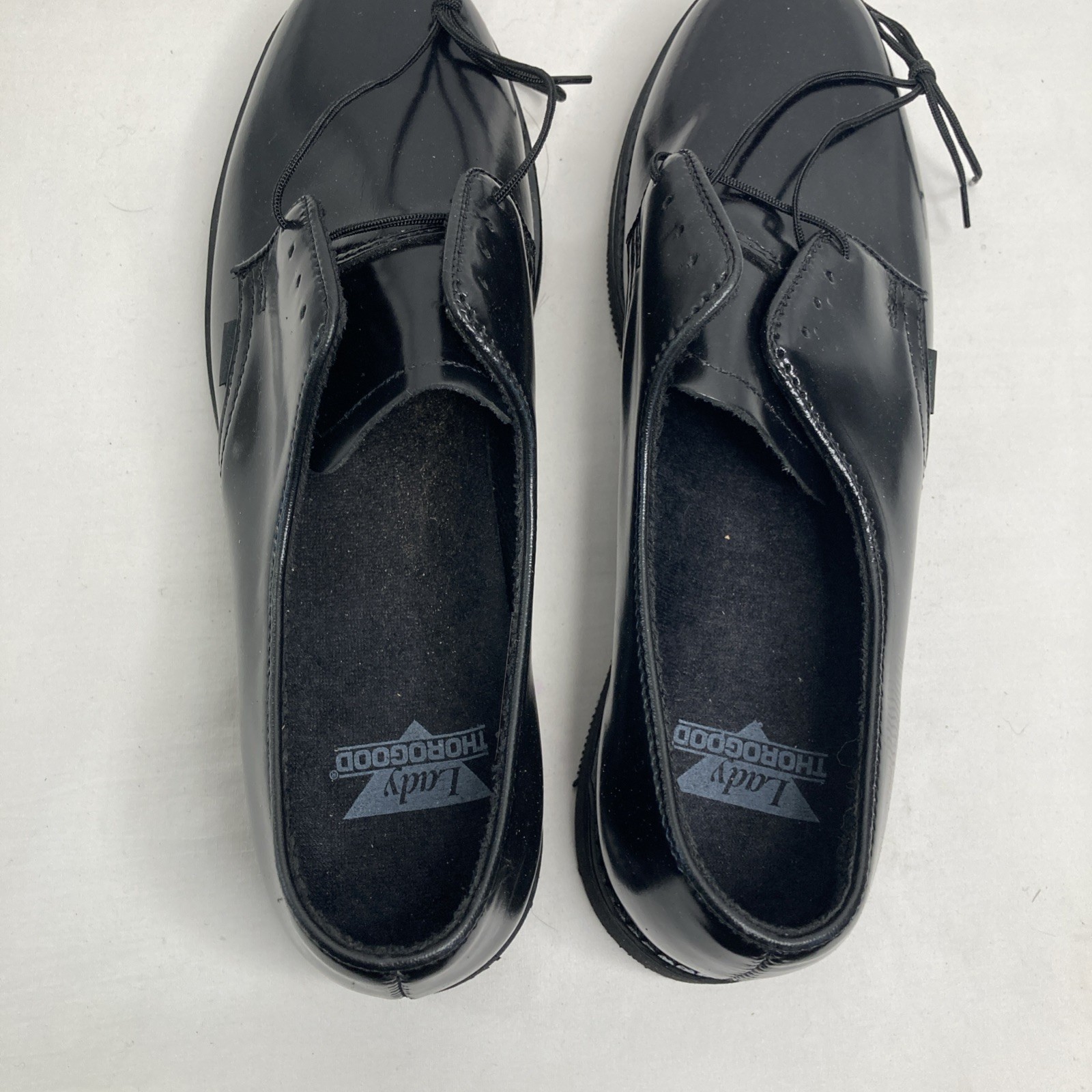Thorogood Shoe Lady Oxford 534-6145 Black Genuine Leather Lace Up Women’s 10.5 N