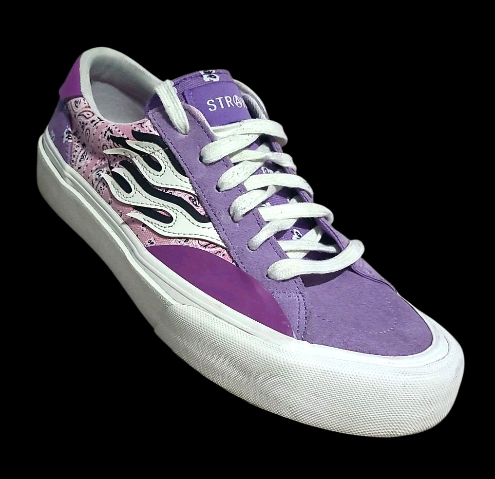 Straye Logan Mixed Rag Size 10.5 Women’s Purple Pink Skate Shoes Men’s 9