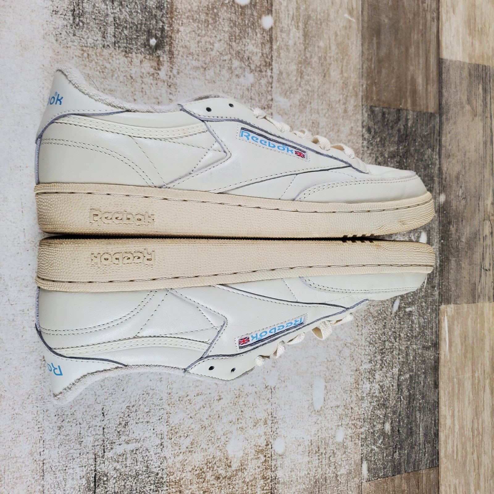 Reebok Club C 85 Womens Shoes Sz 11 Running Vintage White Gum Leather Sneakers