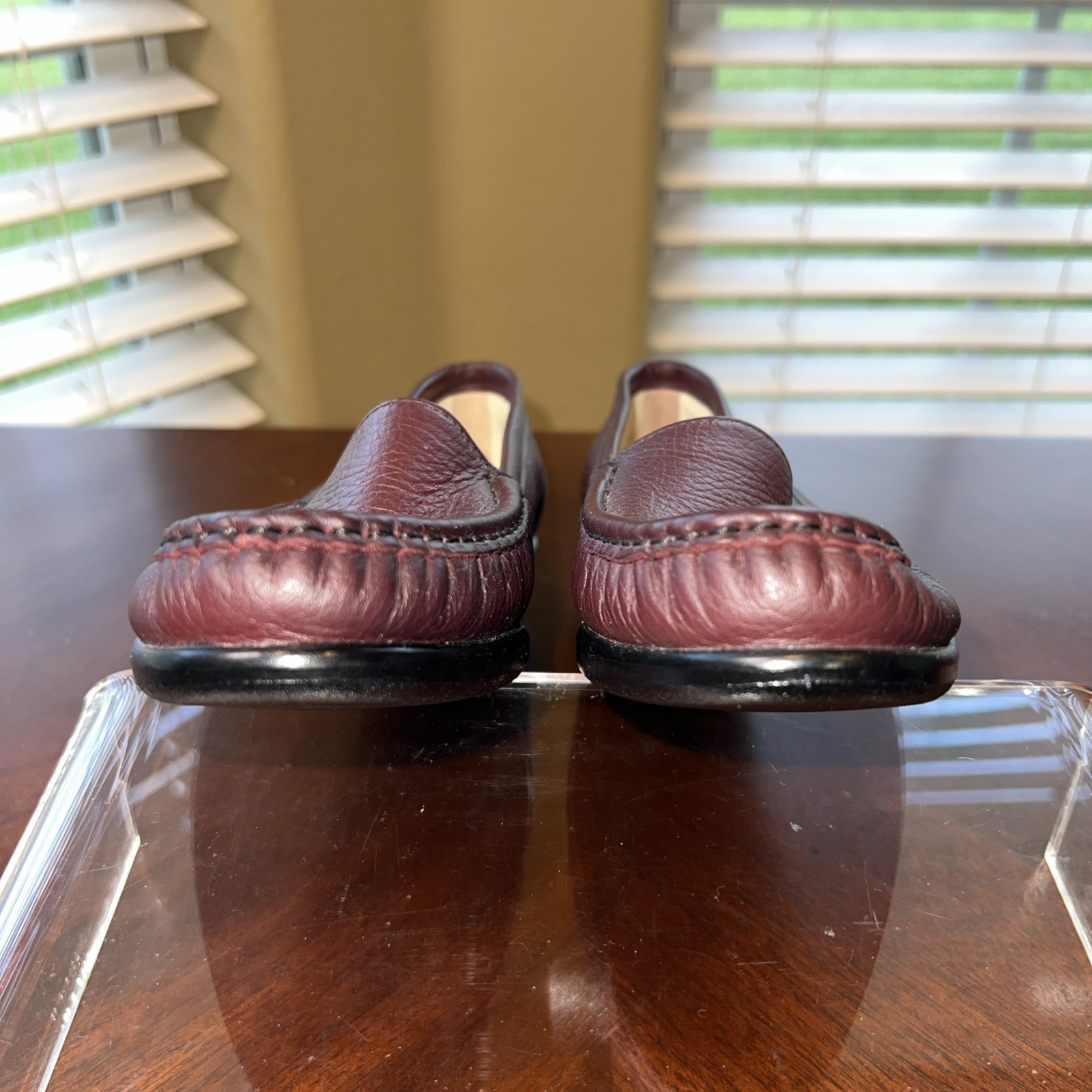 SAS Simplify Tripad Wine Loafer Shoes Sz 6.5 Comfort Support Walking Minimalist