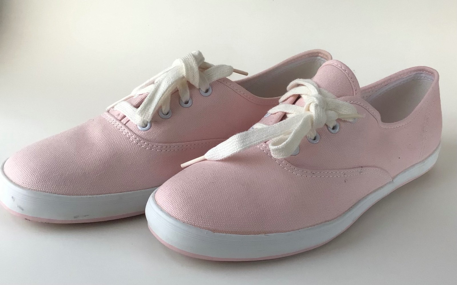 KEDS Champion Casual Lace Up Canvas Sneakers, Pink Coral (Size 8)