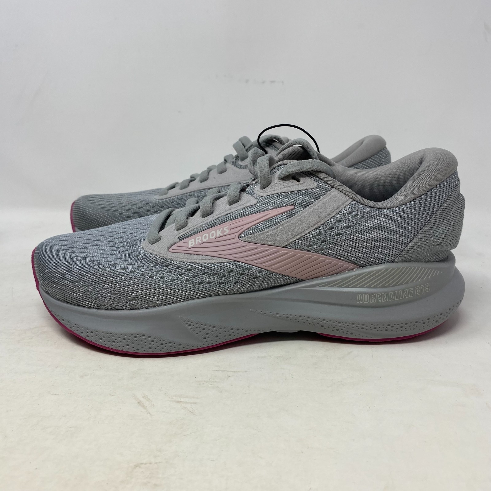WOMENS BROOKS ADRENALINE GTS 24 RUN/WALK ALLOY/WHITE SHOES SIZE 6 120426 019