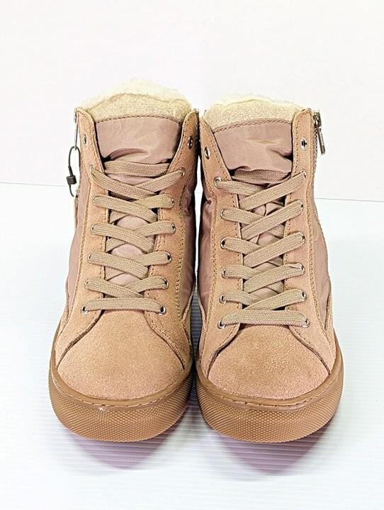 Cougar Women’s Dax Lace Up Zip Suede High Top Sneakers Size 8 (MSRP $140)