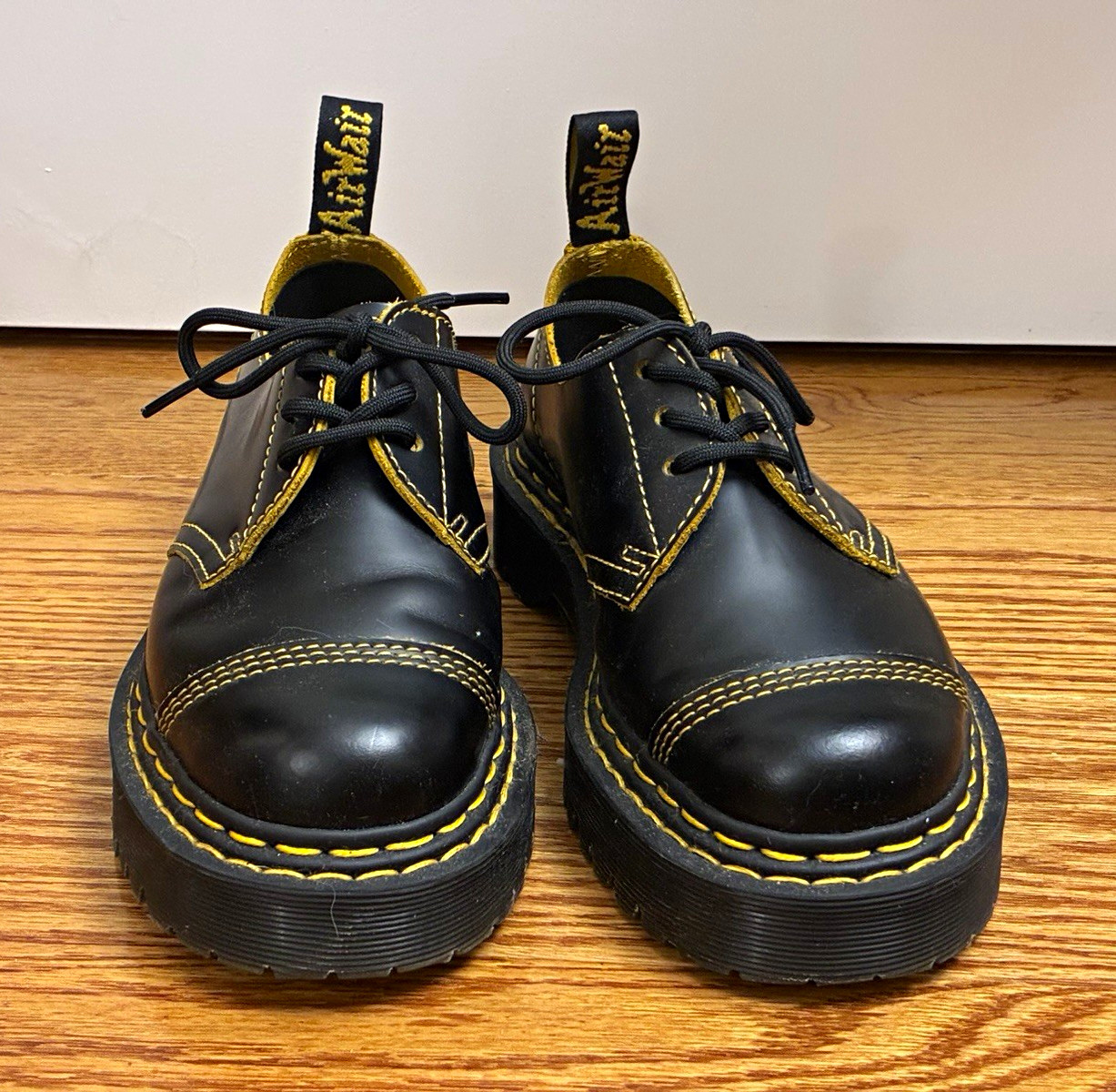 Dr. Martens 1461 BEX DS Black Leather Oxford Lace-Up Women US 6