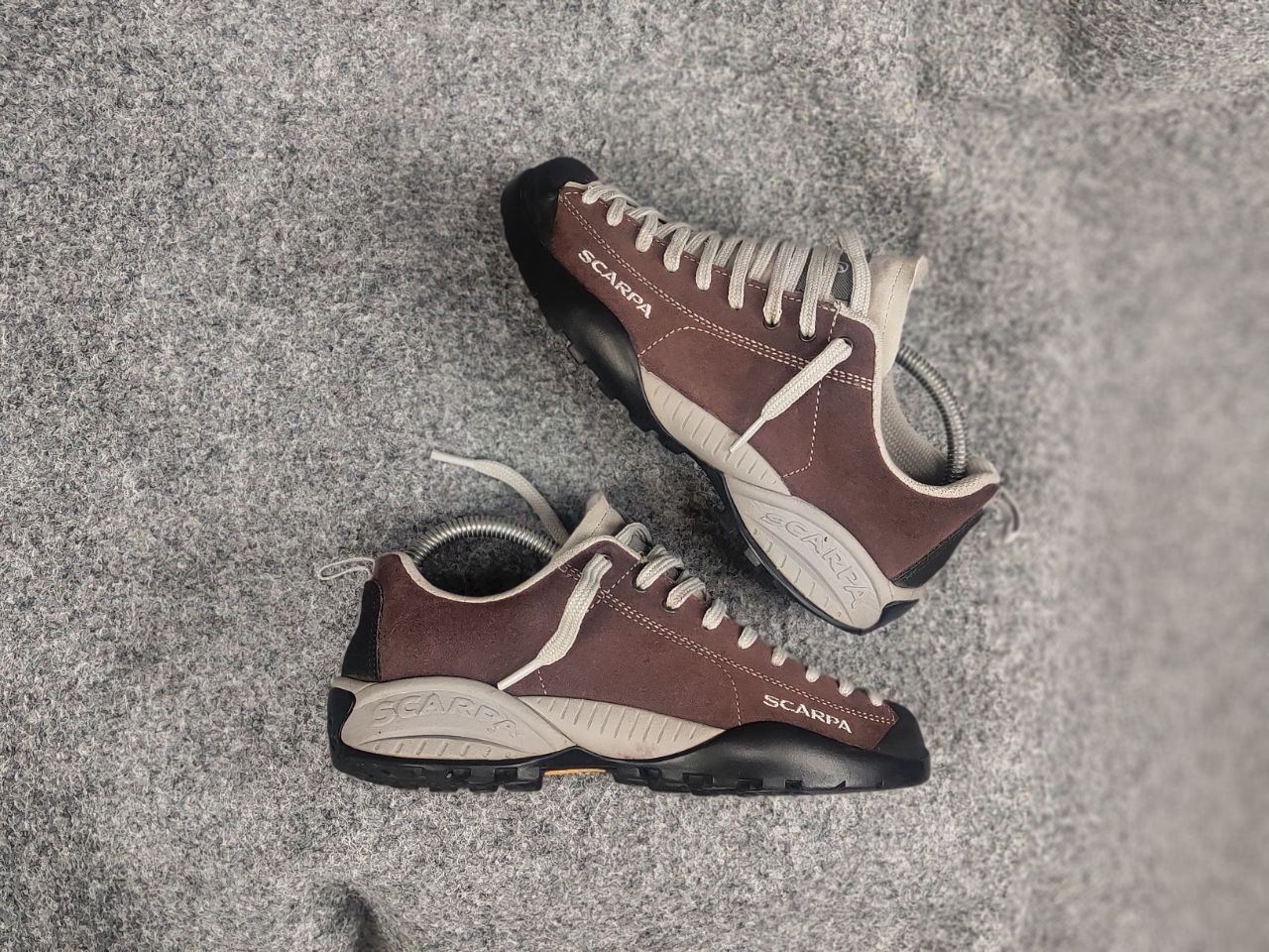 Scarpa Mojito Comfort Sneaker Brown Lace Up Suede Leather Hiking Walking Shoes