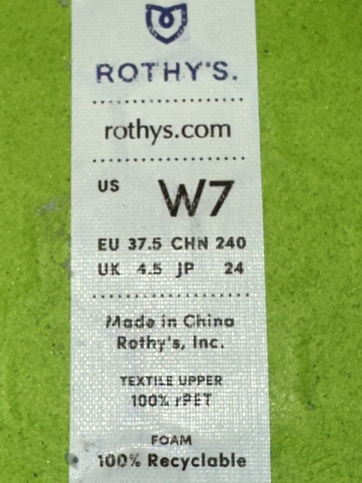 Rothy’s Knit Lace Up Sneaker Women Size 7 Cream Washable Sustainable Comfort