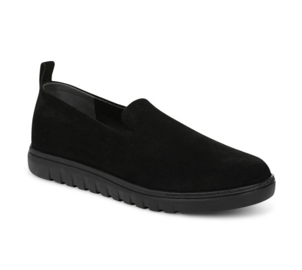 VIONIC Uptown Willa Slip On Sneaker Black Suede NEW