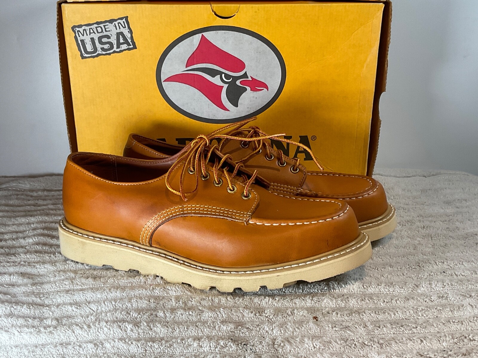 NOS MENS CAROLINA CUSHIONED ALPINE OXFORD 77 MULTIPLE SIZES – SOFT TOE