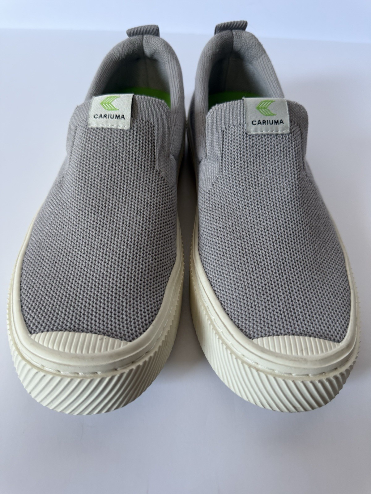 Cariuma IBI Slip-On Shoes Women’s 6.5 Gray Knit Sustainable Casual Comfort