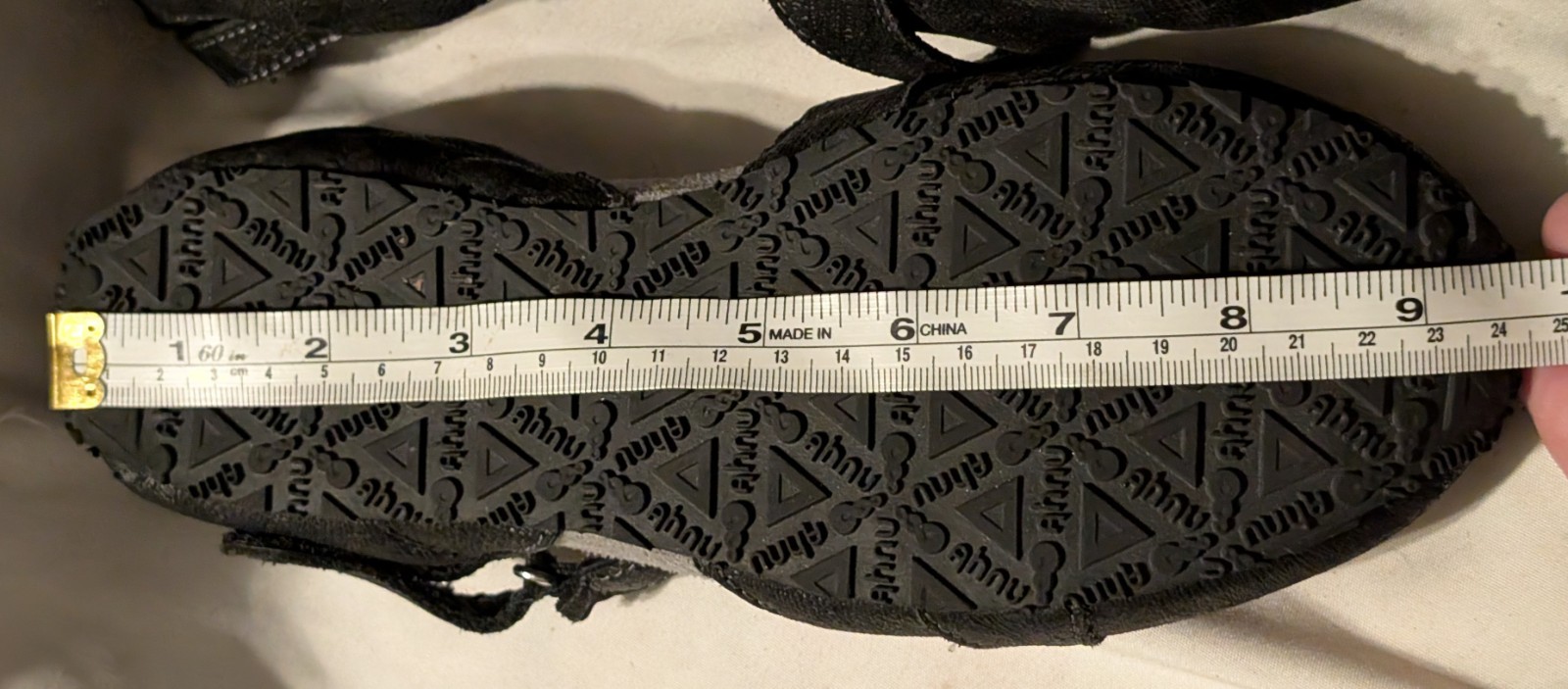 Ahnu Teva Tullia Women’s Sz 6.5 Mary Jane Yoga Flats Black Strappy Arch Support