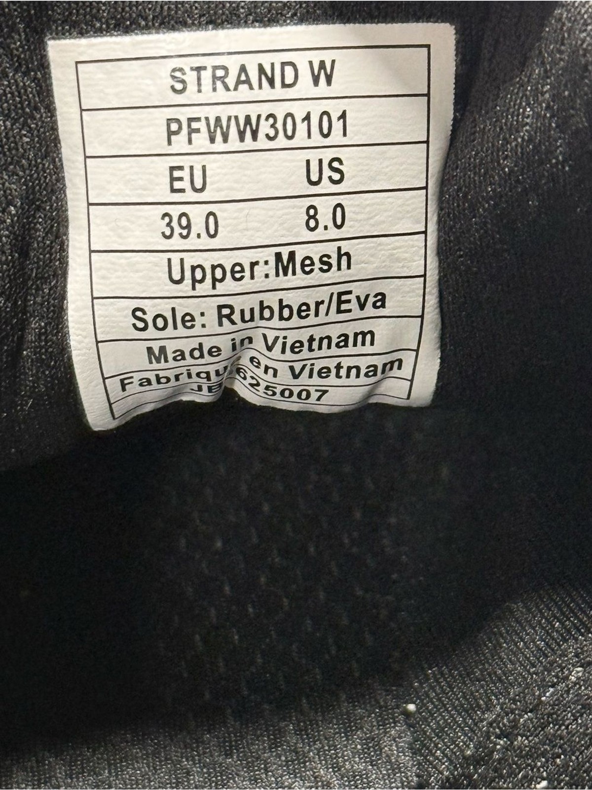 Peluva Strand W Barefoot Toe Shoes Black Running Minimalist Women’s US 8 EU39