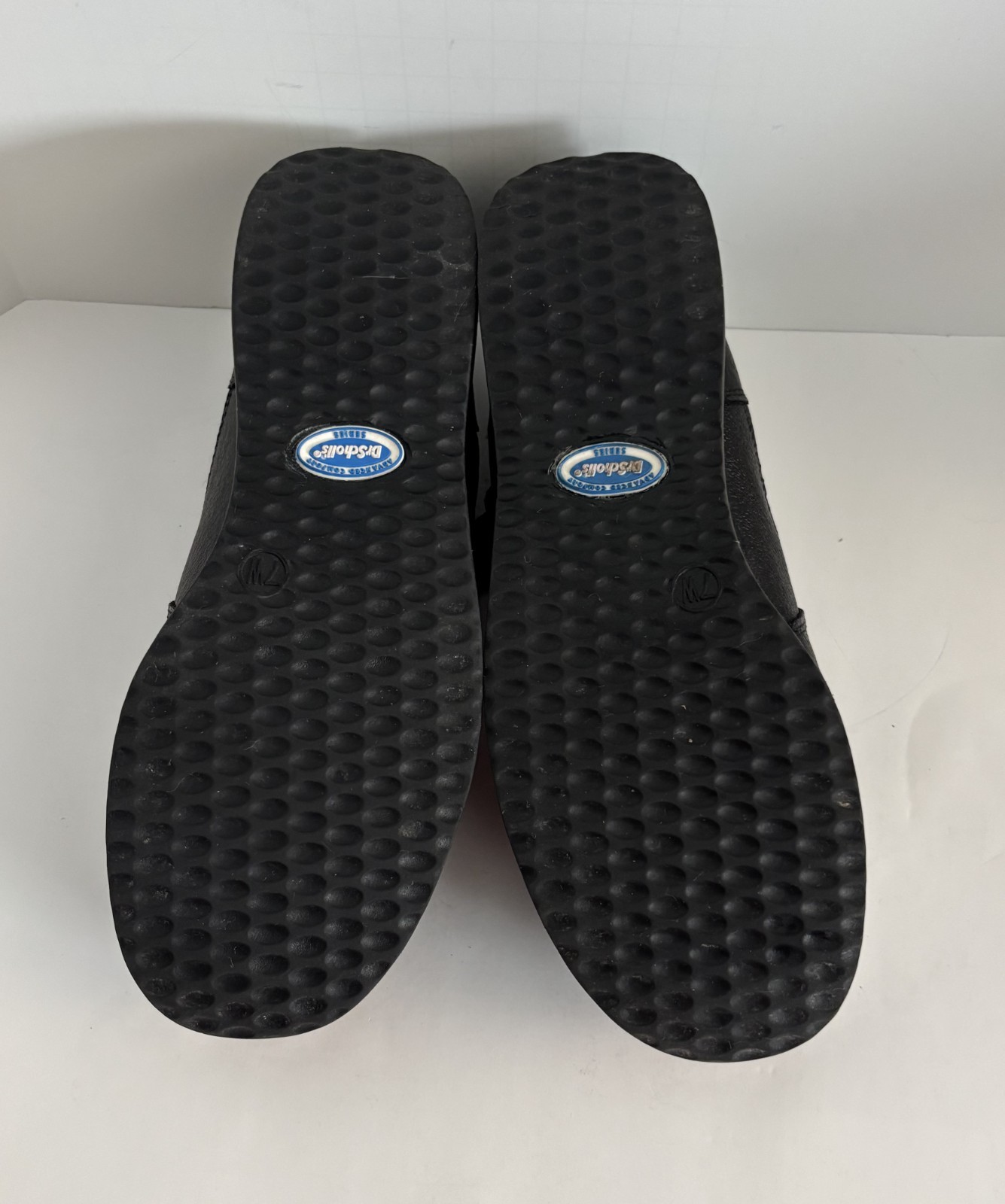 WOMEN’S SIZE 7W DR. SCHOLL’S BLACK LEATHER UPPER WORK SHOES