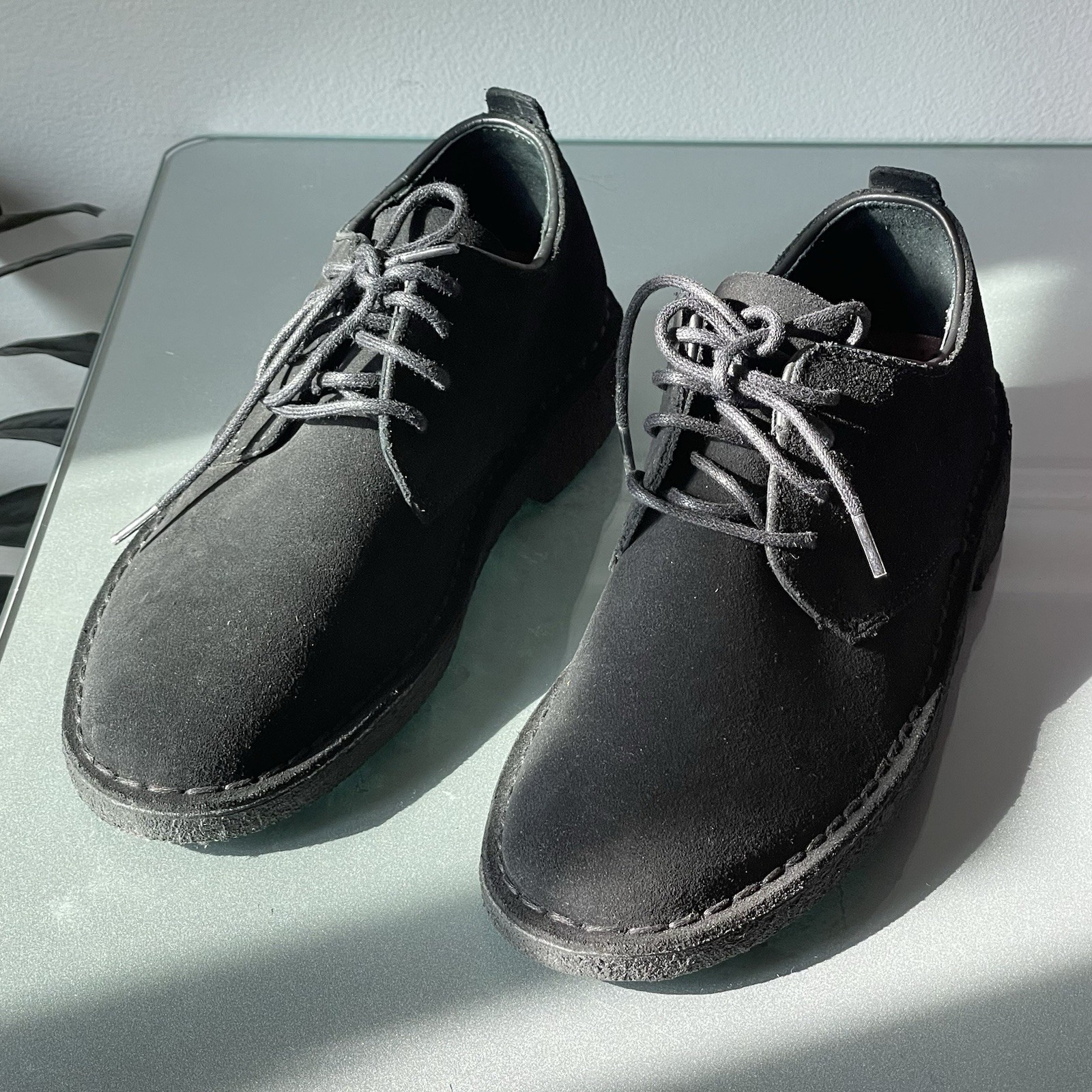 Clarks Desert London Black Suede Women’s Oxfords Shoes US 7.5 / UK 5 / EU 38
