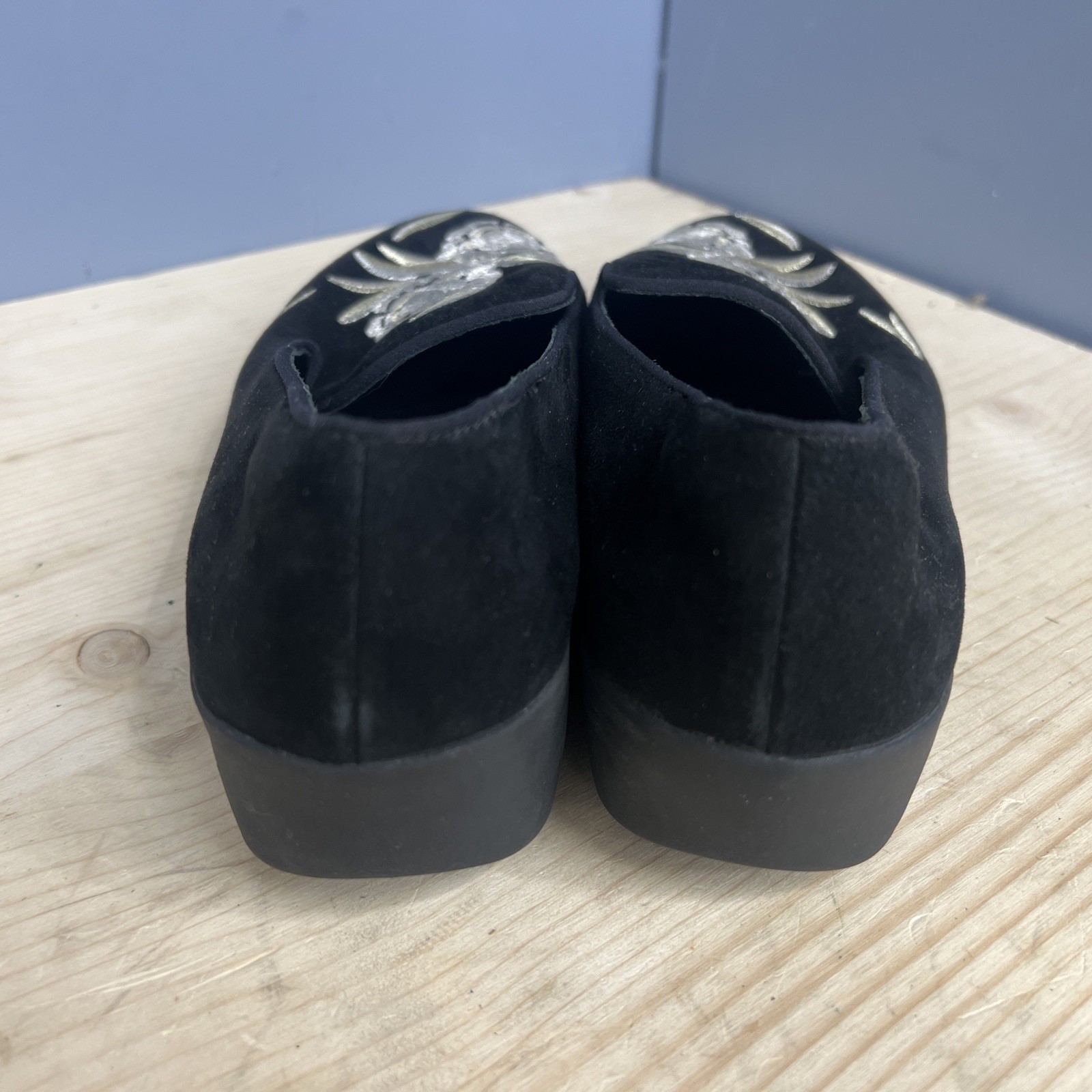 FitFlop Audrey Baroque Velvet Smoking Slippers Loafer Comfort Shoes WM Sz 8.5