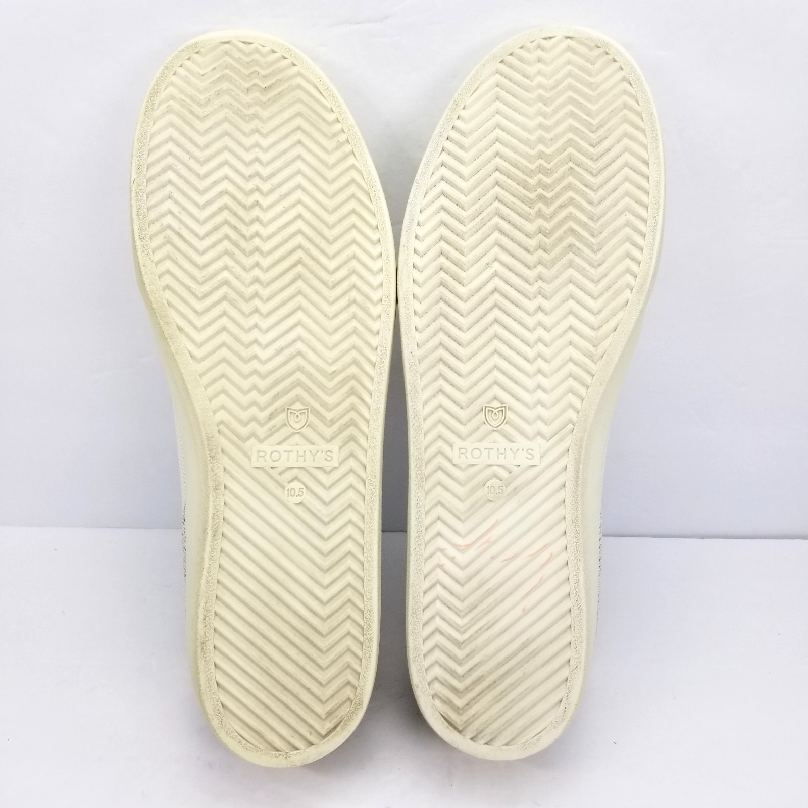 ROTHYS The Lace Up Sneaker Diamond Twill White Ivory Women’s Size 10.5 Shoes