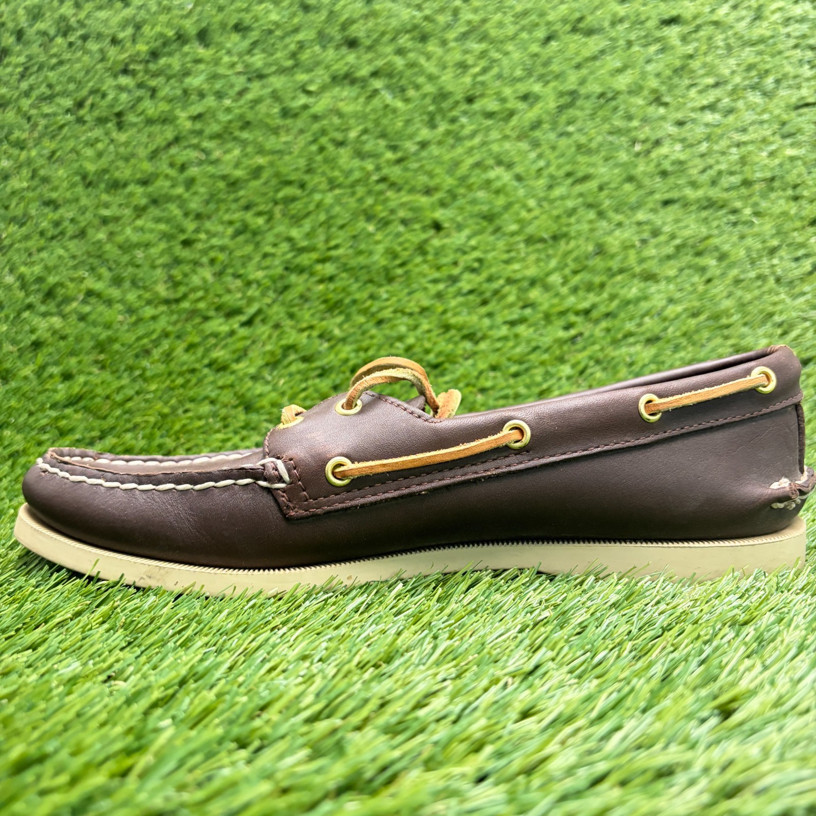 Sperry Authentic Original 2-Eye Womens Size 9 Brown Casual Leather Boat Shoes