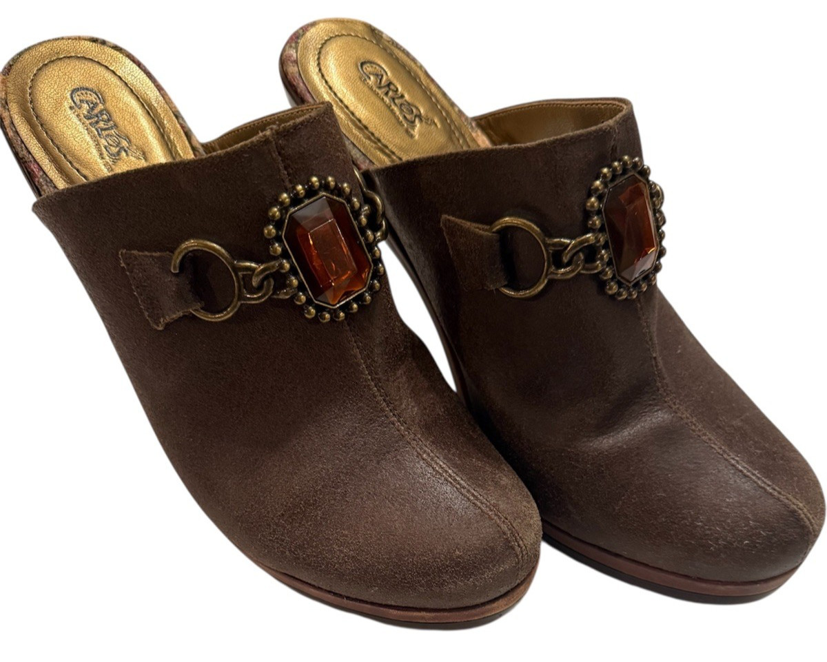 Carlos by Carlos Santana Deputy Clogs Size 8M Made in Brazil