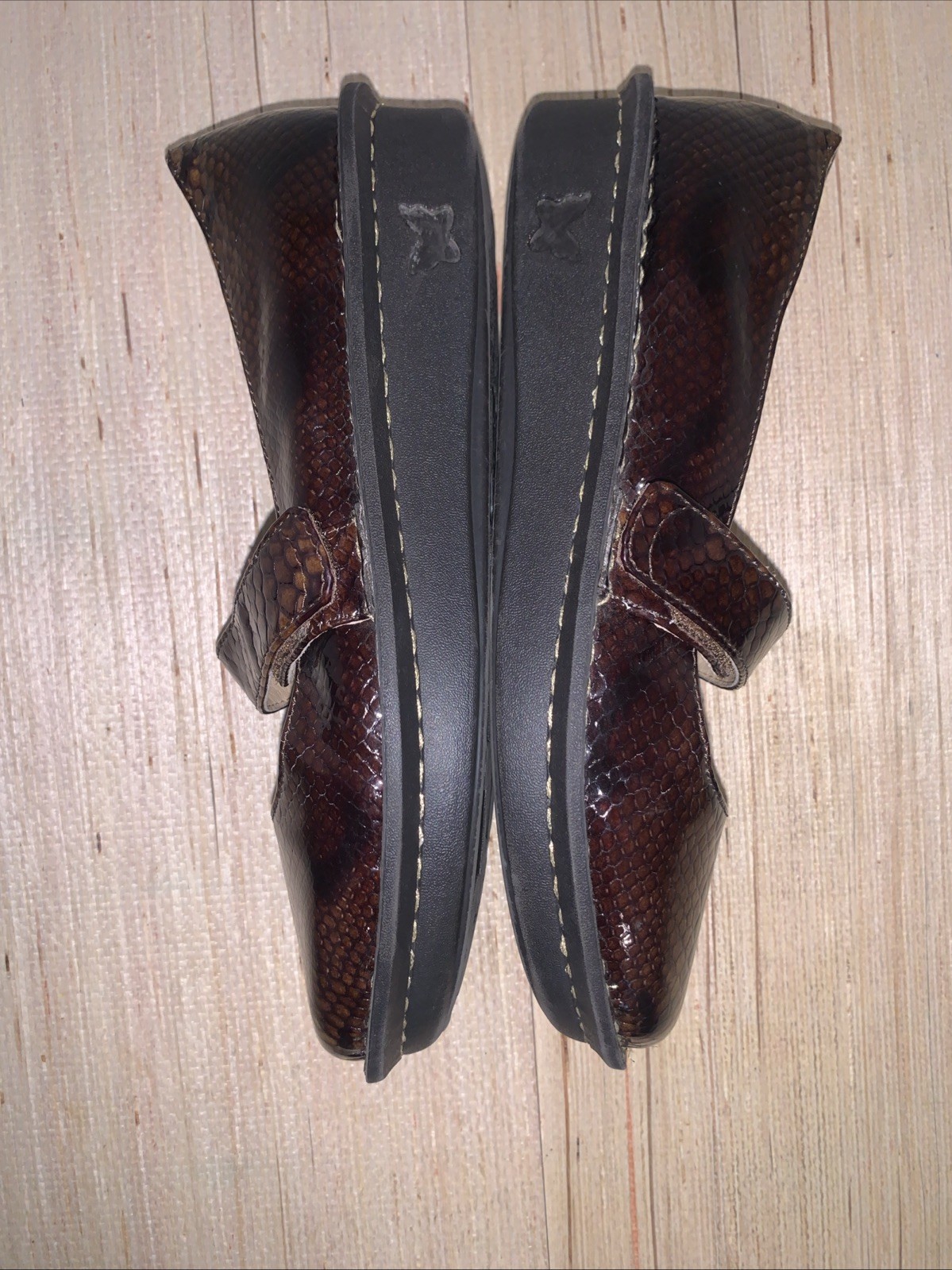 Algeria Women’s Size 9 US EU 40 Brown Snake Print Mary Jane Casual Shoes Comfort