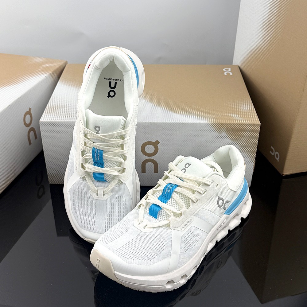 ON Cloudrunner 2 Women’s Running Shoes Support Cushion White/Horizon Sneakers