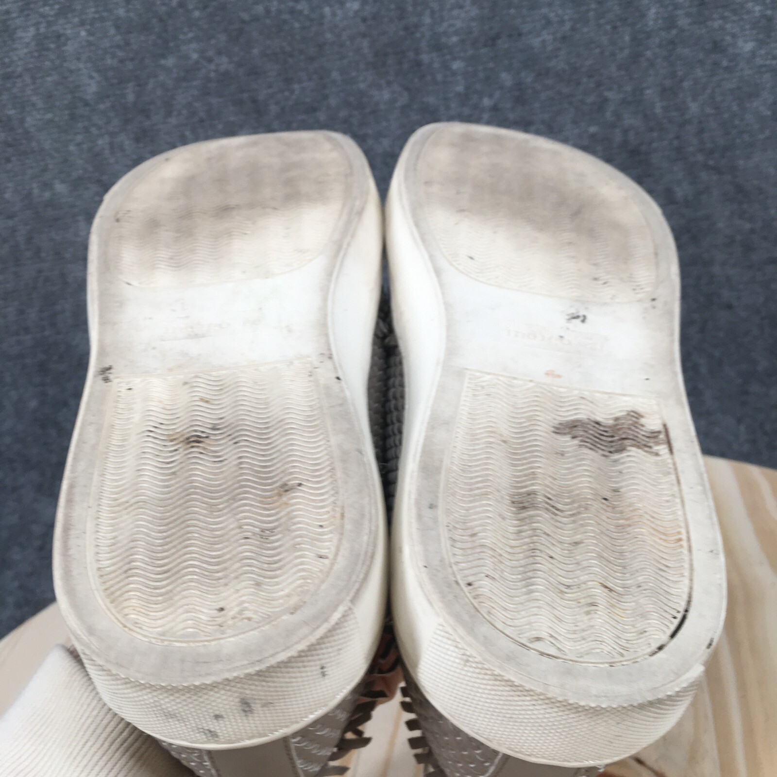 Indigo Rd Shoes Womens 6 M Kicky Slip On Sneakers Gray Woven Comfort Round Toe