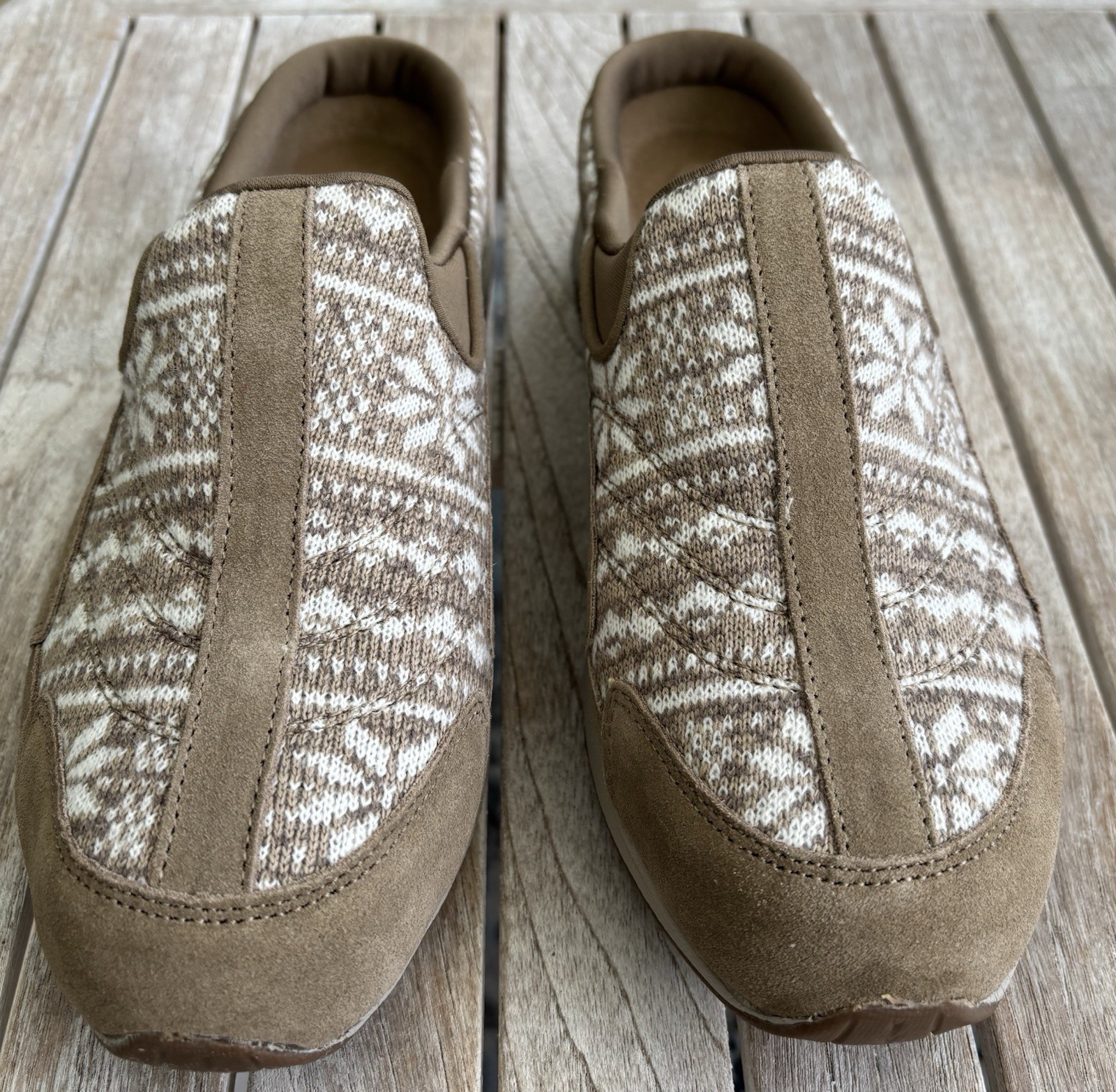Easy Spirit Traveltime 565 Women’s Comfort Slip-On Suede Shoes Taupe 10M