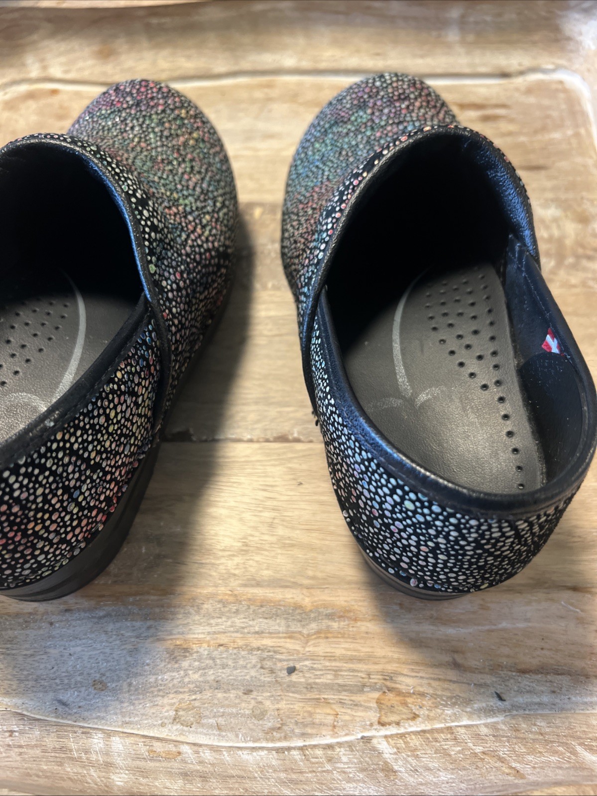 Sanita The Original Danish Clog Confetti Design Size EU 38 Workwear Casual