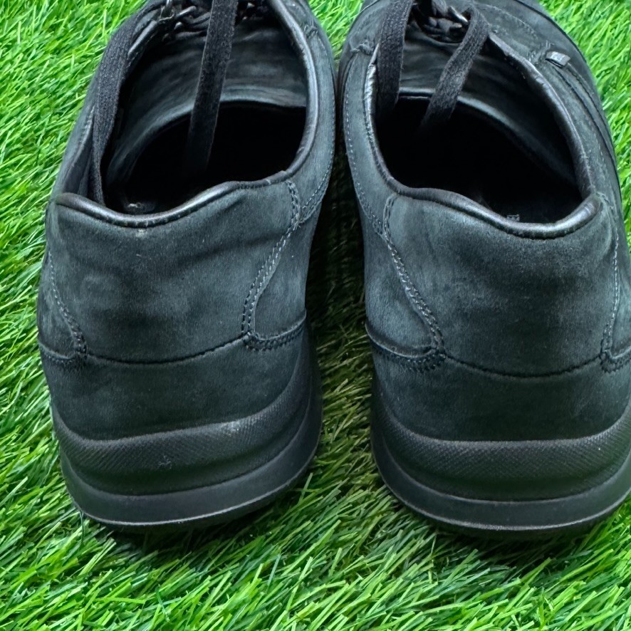 Mephisto Laser Womens Size 10 Medium B Black Suede Runoff Air Jet System Waking