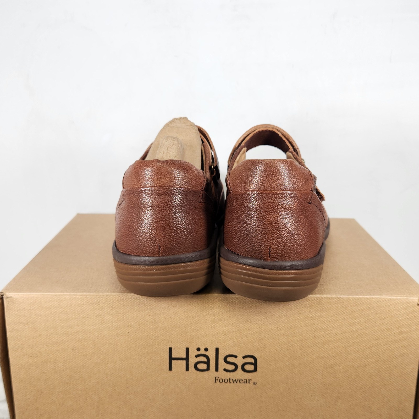 10 WIDE – Halsa Aloe – Brown LEATHER Pattern Embossed