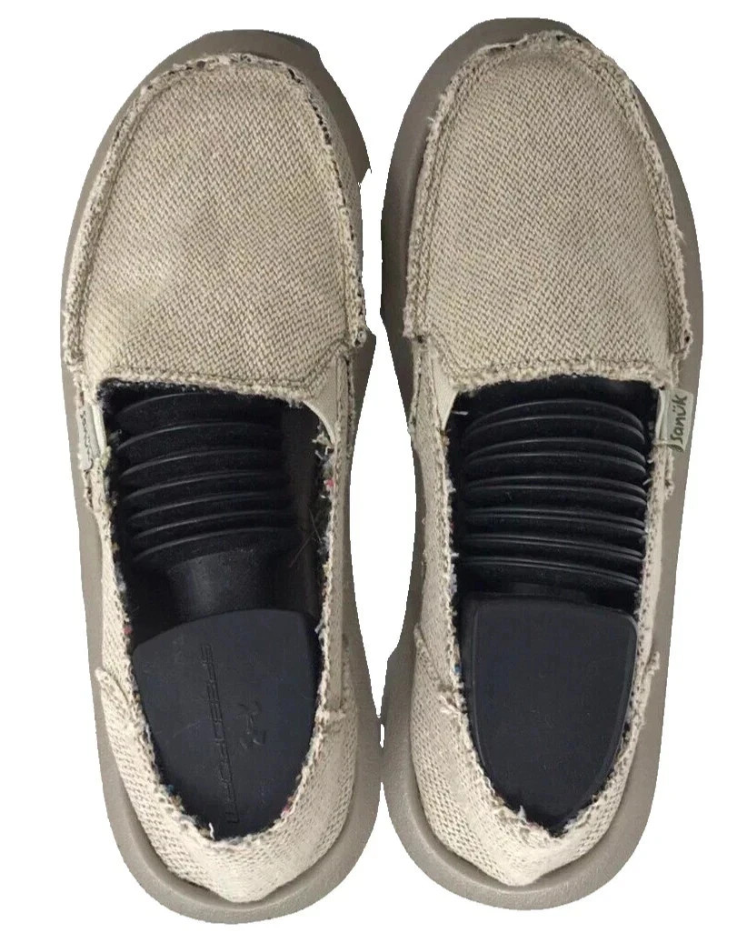 Sanuk Women’s Donna Hemp Comfort Slip On Walking Shoes Natural Size:8 121A