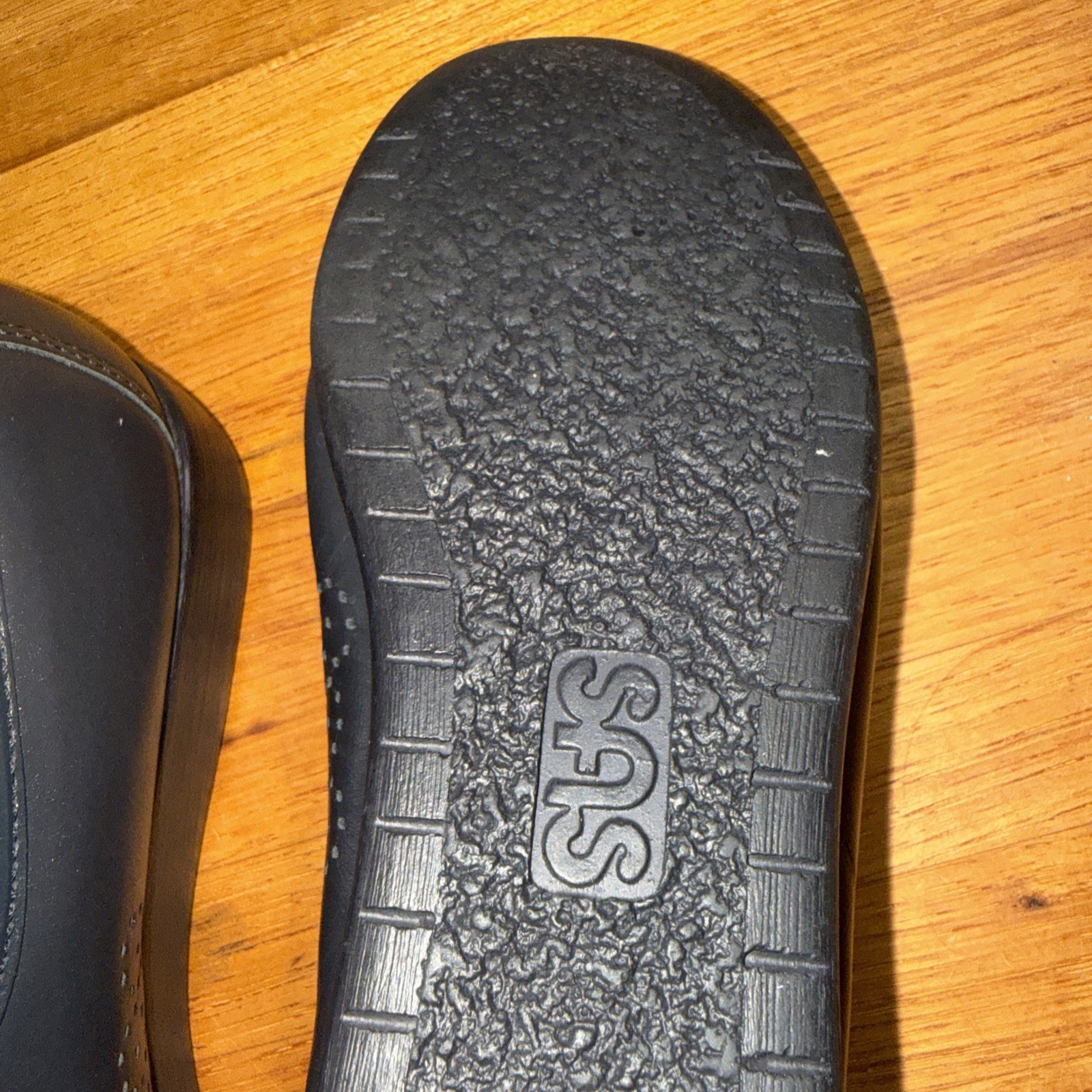 SAS Shoes Genuine Handsewn Navy Leather Loafers Slip On Comfort Women 6