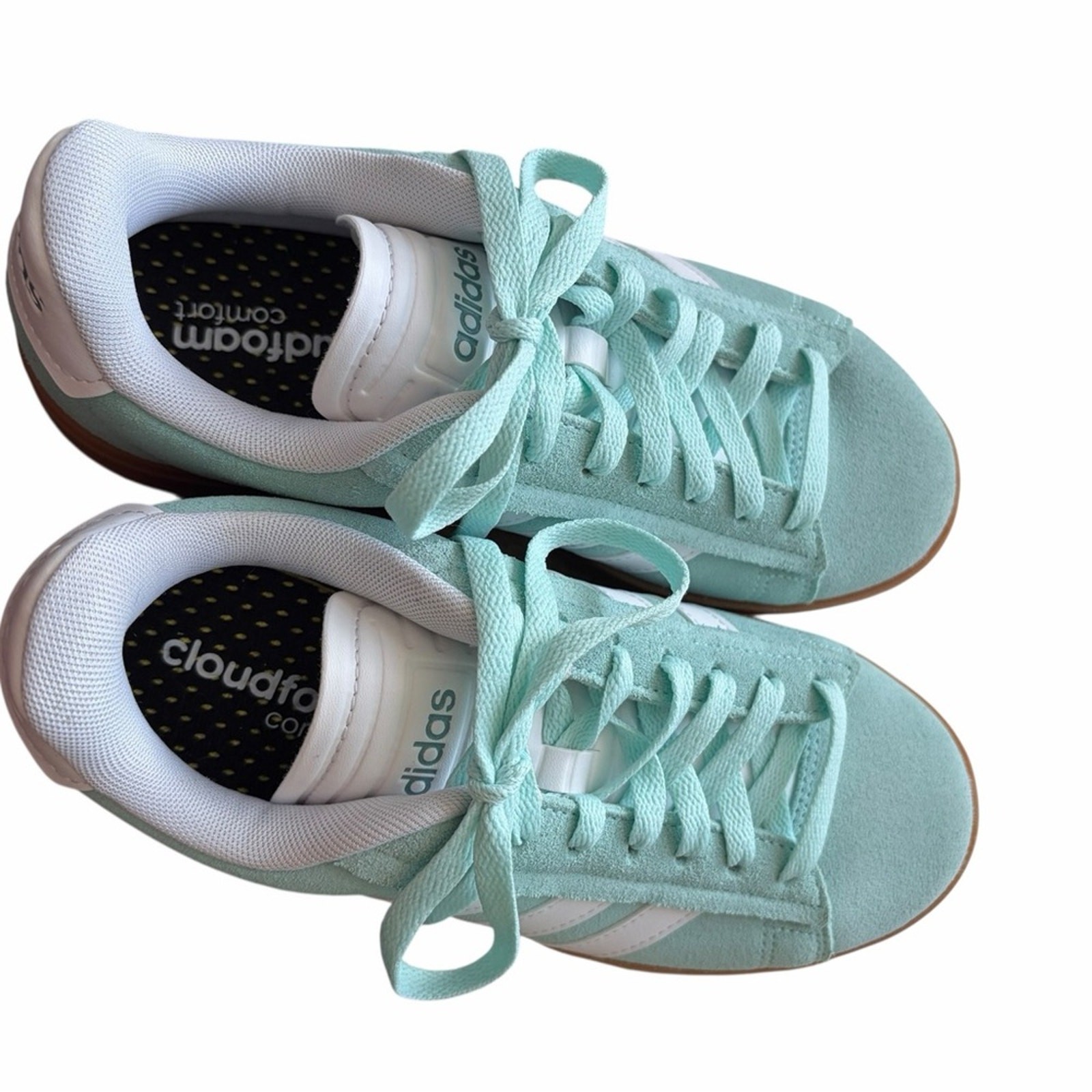Adidas Grand Court Alpha sneakers mint green gum sole size 6.5