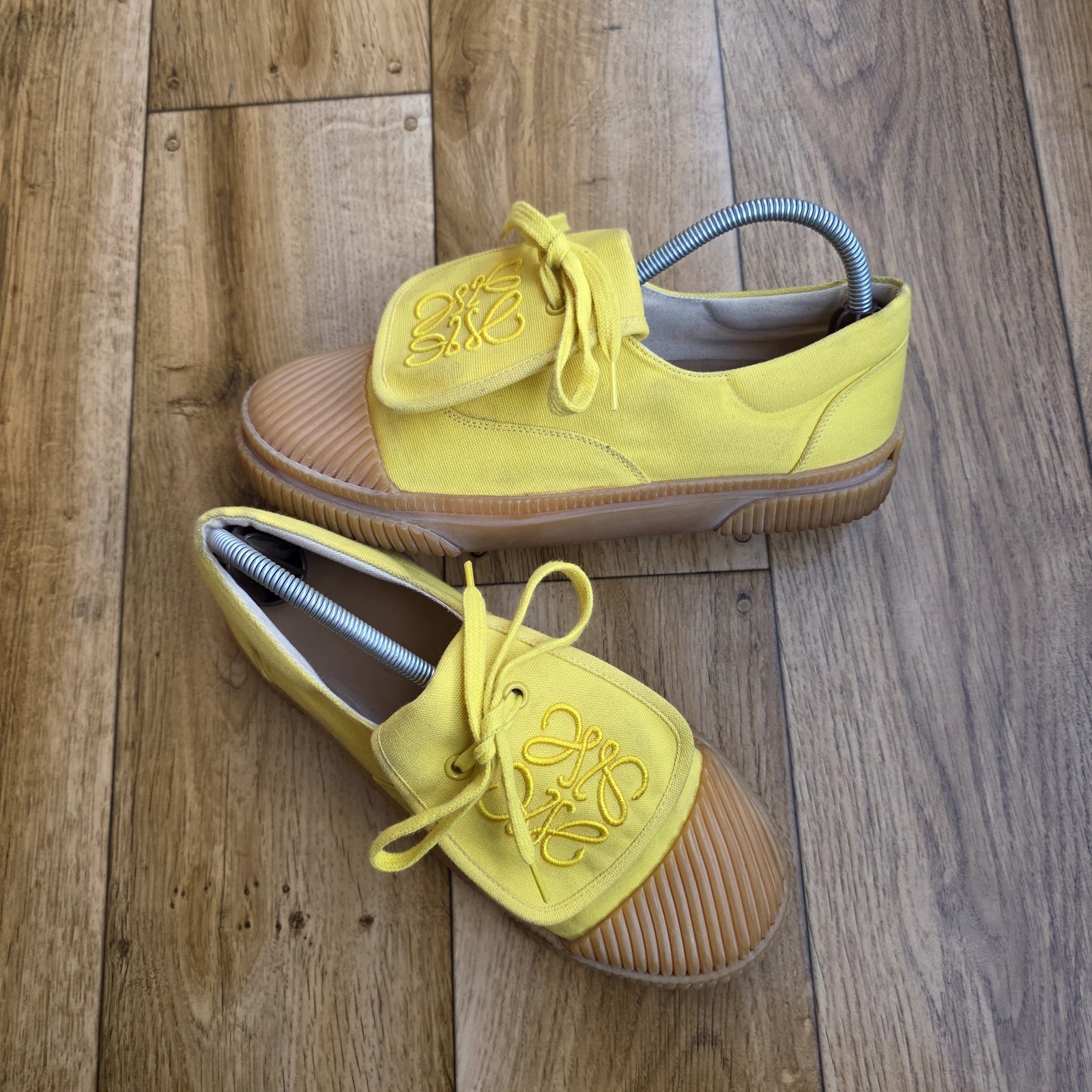 LOEWE ANAGRAM CLOTH TRAINERS SIZE 38 EU, 7.5 US, 5 UK