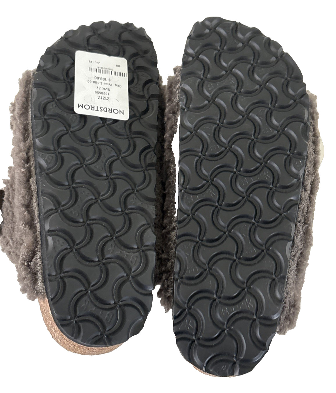 NWOB Birkenstock Arizona Women’s Big Buckle Shearling Sandals Mocca Sz 37