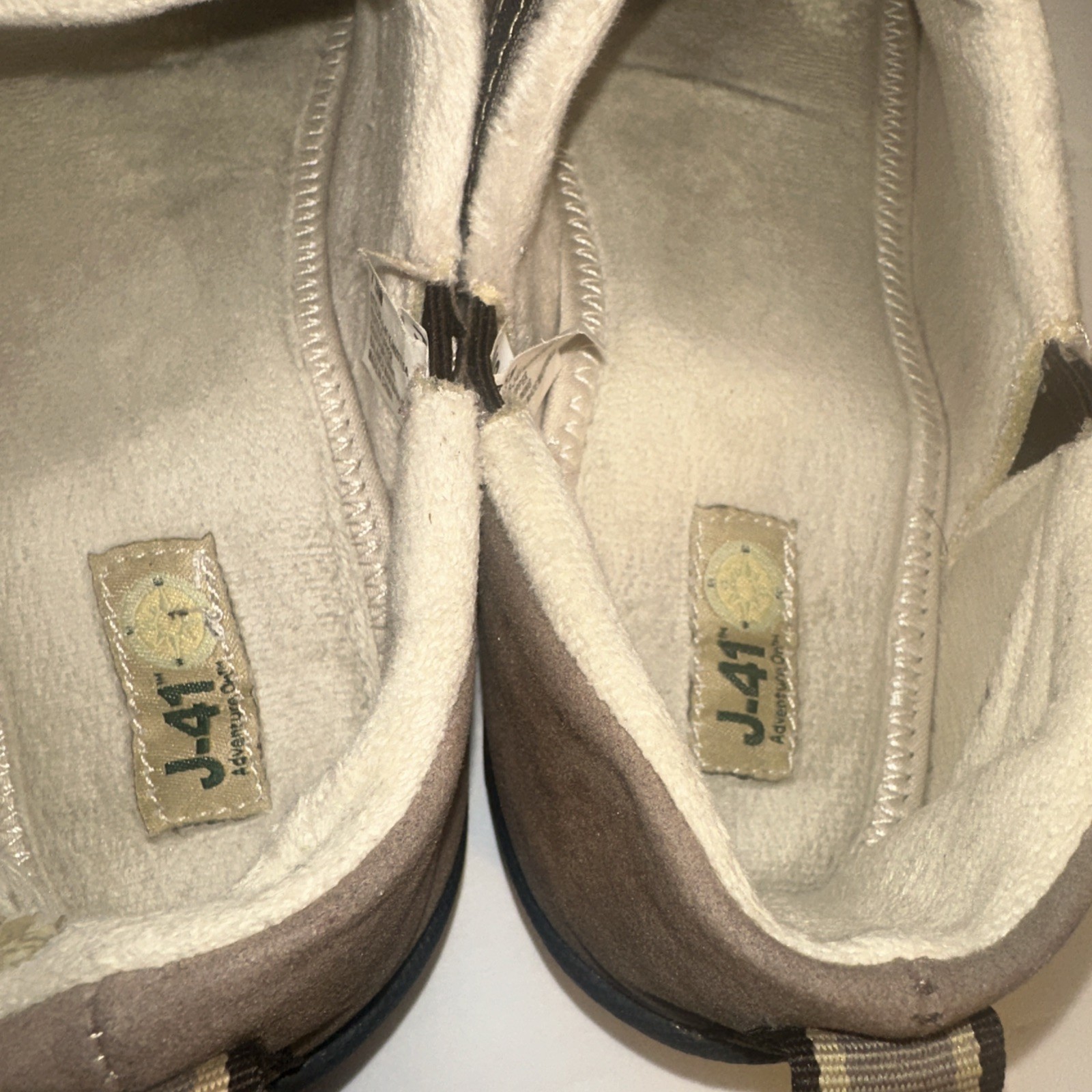 Jambu Slip On Womens Shoes Sz 7.5 Fleece Lined All Terra Design Leather Tan Brn