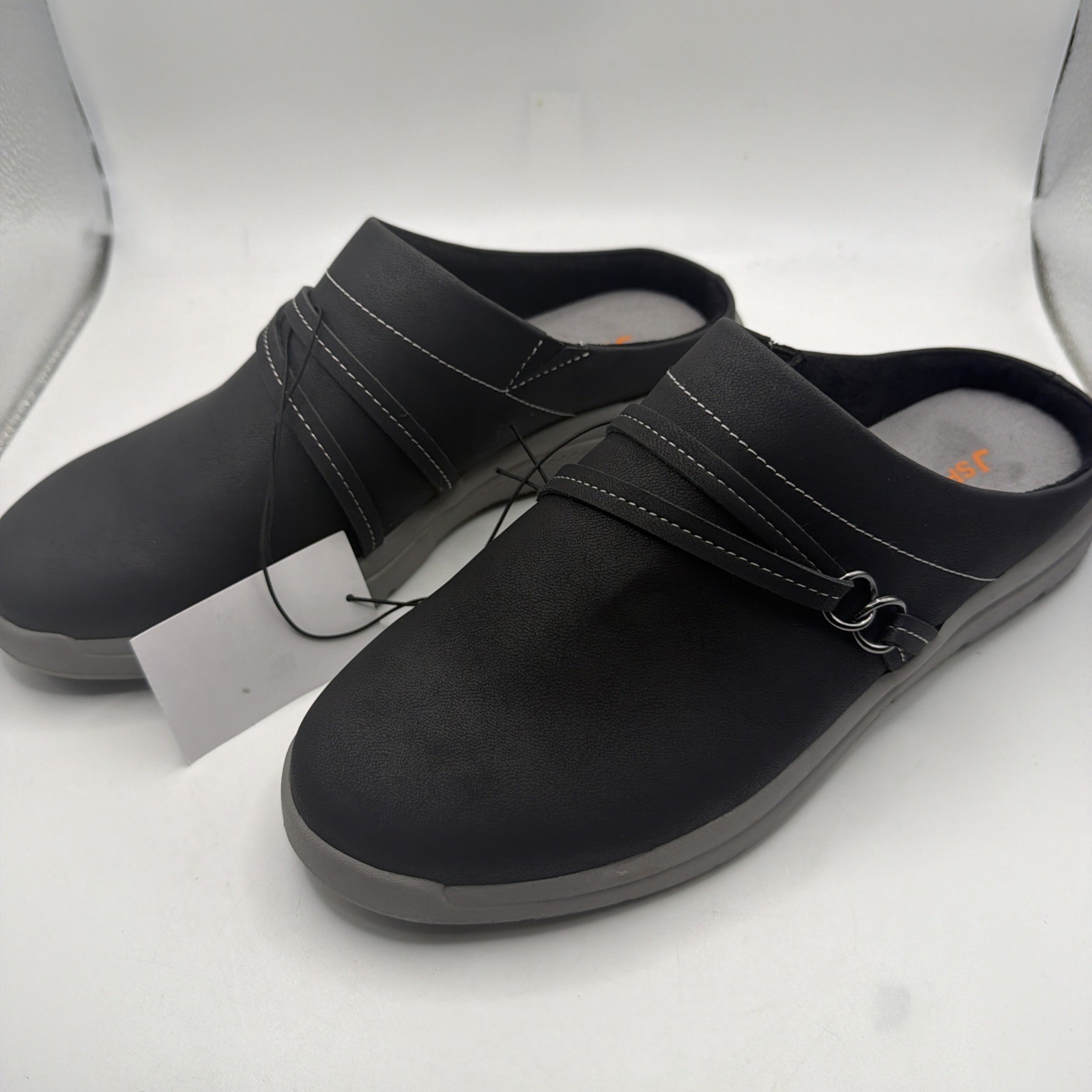 JSport Womnen’s Gina Slip On Shoe Comfort Clog Black Size 9. New
