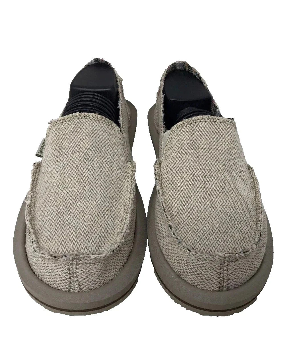 Sanuk Women’s Donna Hemp Comfort Slip On Walking Shoes Natural Size:8 121A