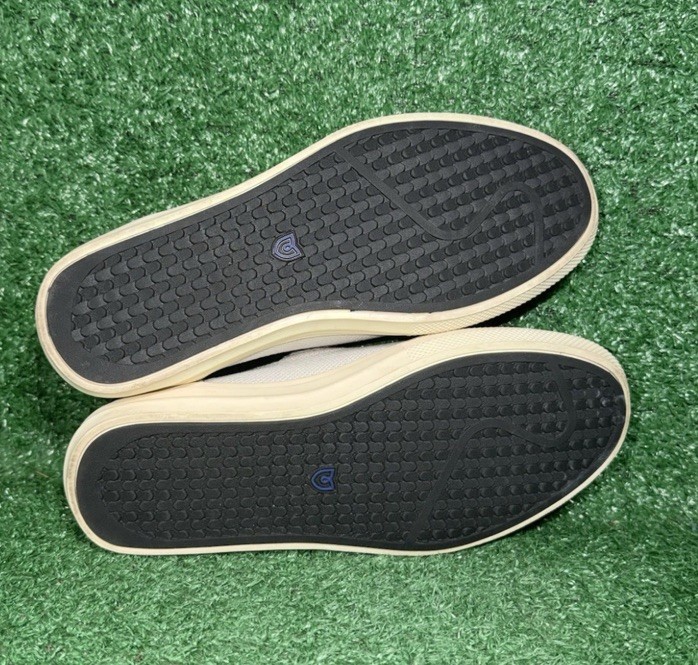 Rothy’s The Sneaker Womens Size 7.5 White Honeycomb Grey Slip On Comfort Loafers