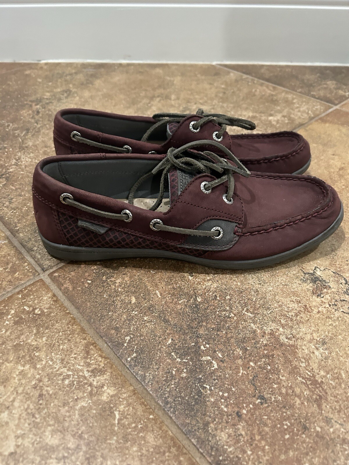Sperry Womens Koifish Grape Top Sider Boat Shoes STS81356 Lace Up LowTop Size7.5