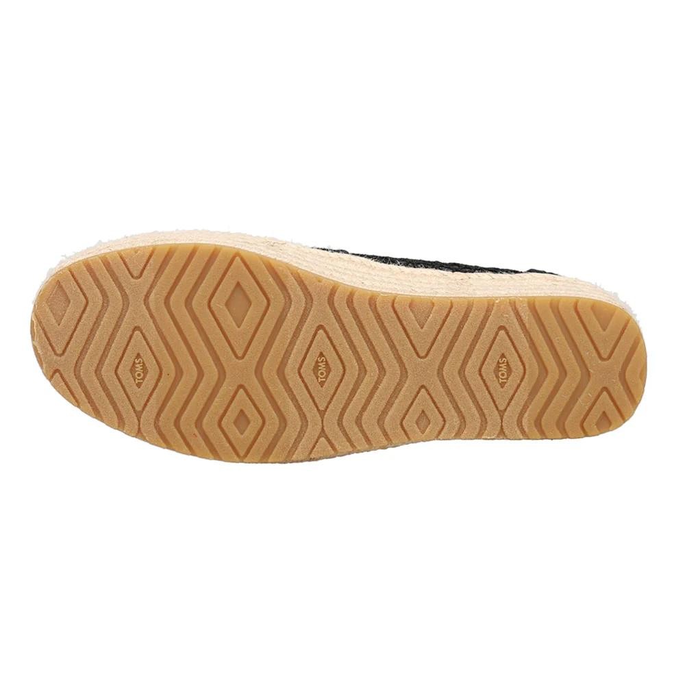 NEW!!! $85 TOM’S WOMEN “VALENCIA” TEXTILE SLIP ON ESPADRILLES BLACK SIZE 9M(40)