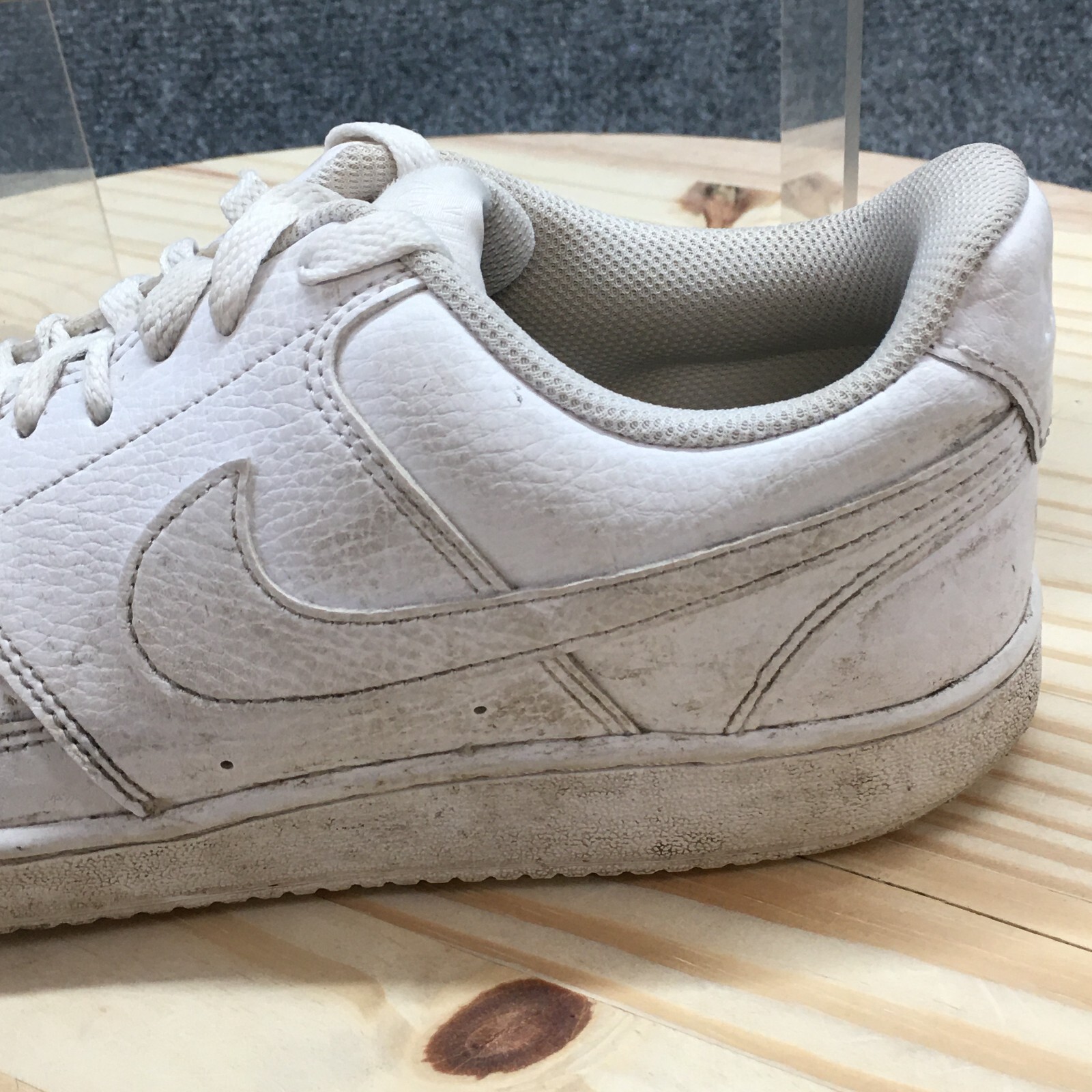 Nike Shoes Womens 10 Court Vision Low Sneakers White Lace Up Comfort CD5434-100