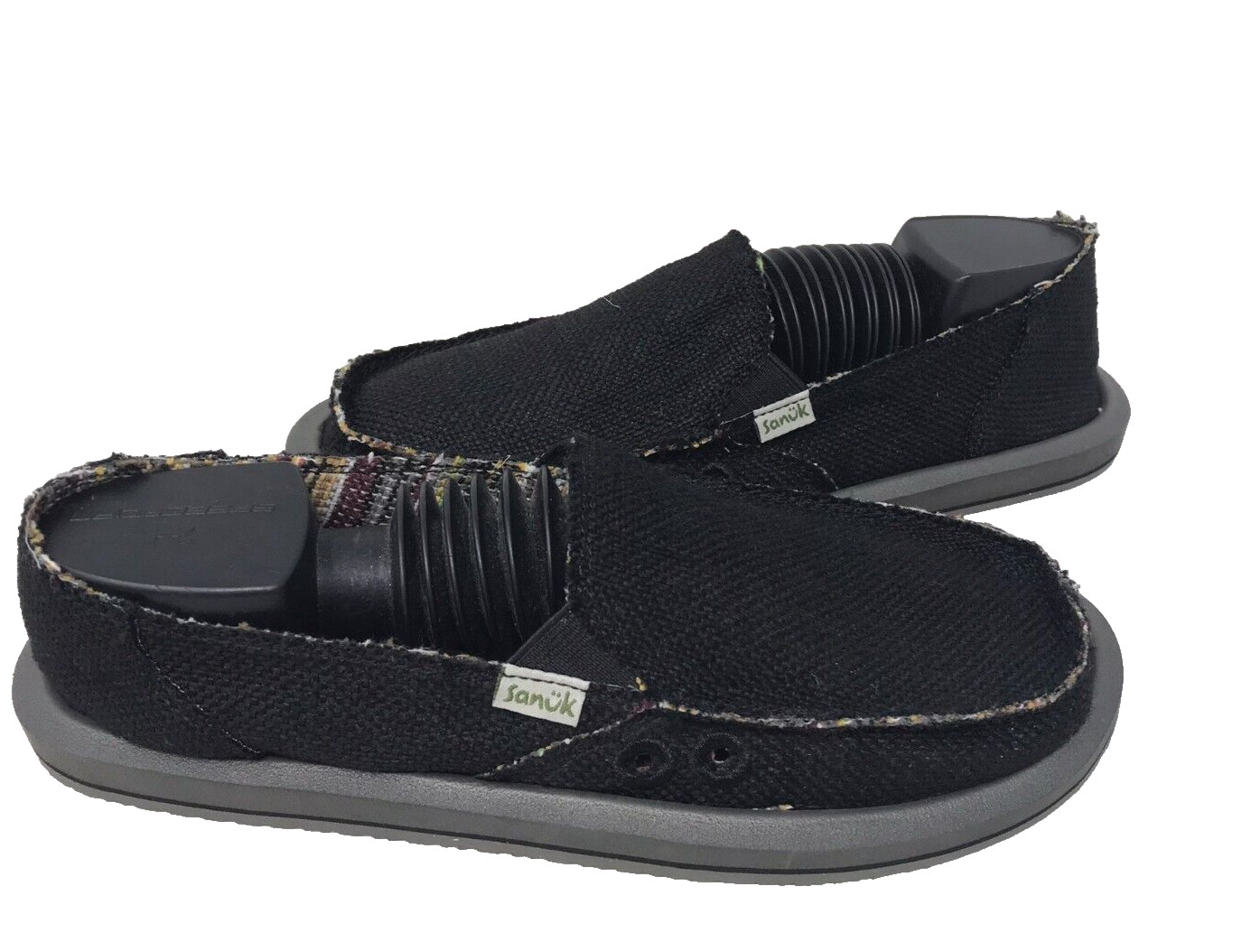 Sanuk Women’s Donna Hemp Comfort Slip On Walking Shoes Black Size:9 118UV