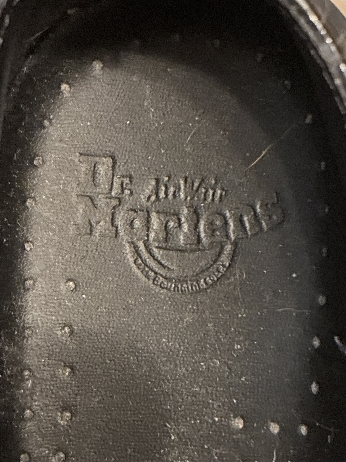 Dr Martens 1461 BEX Black Zebra Embossed Leather Shoes US 6- UK 5