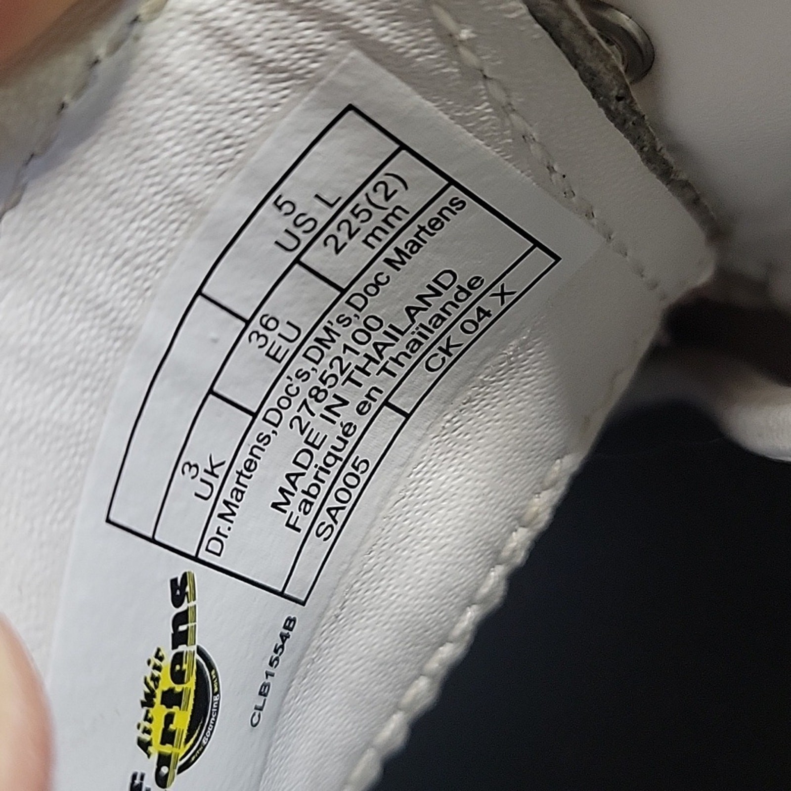 Dr. Martens 1461 Bow Lace Up Oxford White Leather Shoes Womens Size 5 NEW