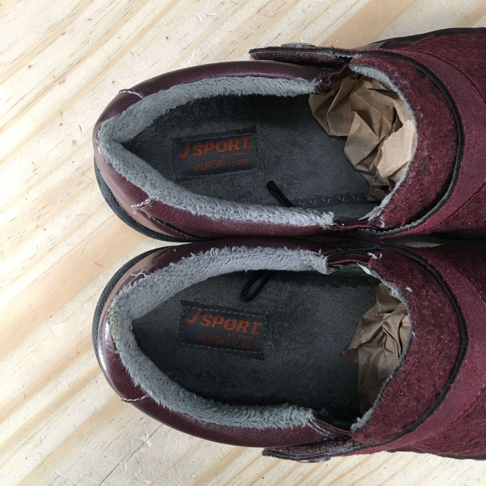 JSport By Jambu Shoes Womens 9 M Blair Cold Weather Slip Ons Loafers Burgundy