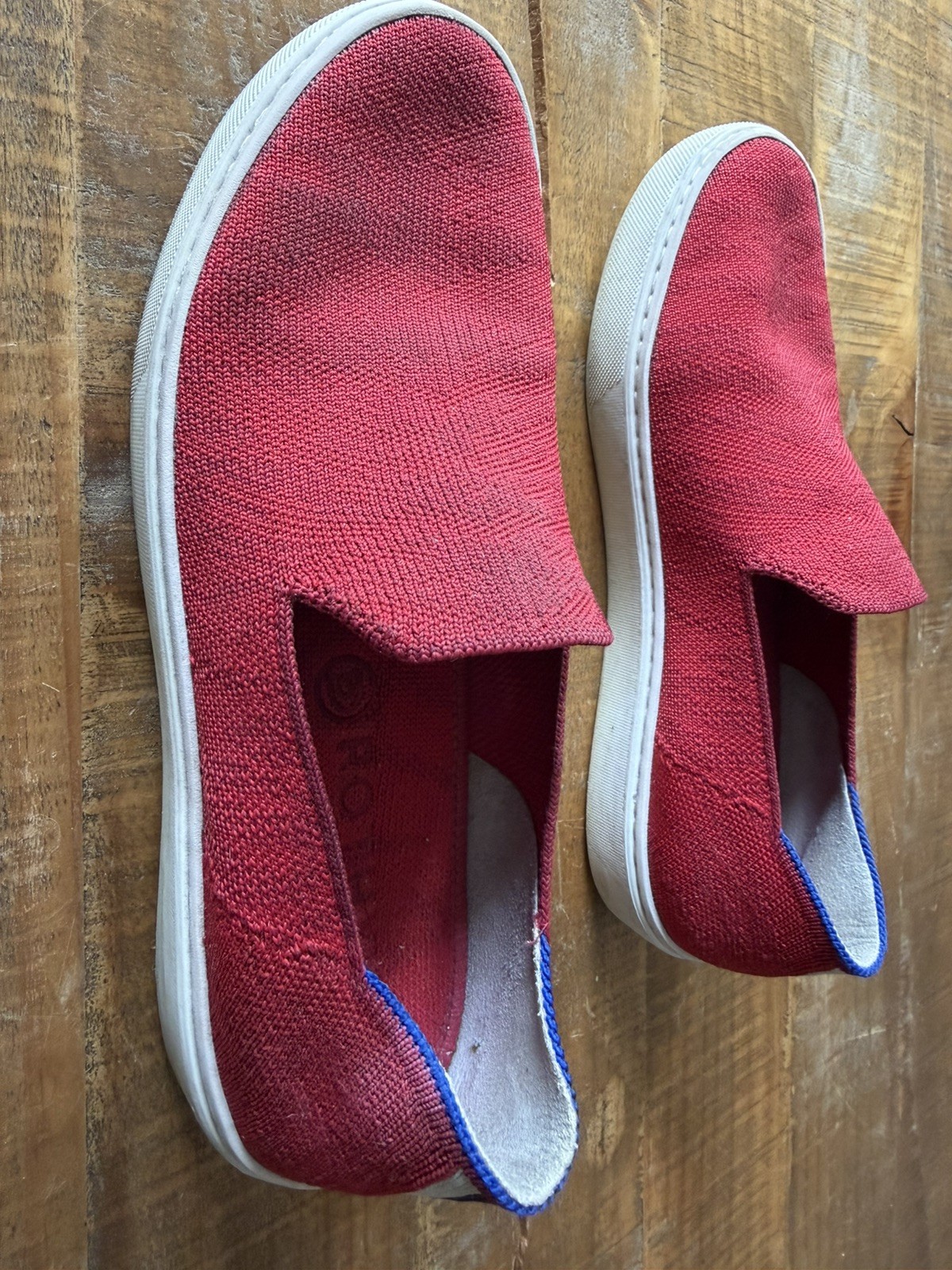 Rothy’s The Original Slip-On Sneaker | Red | Sz 7 Recycled Material Washable