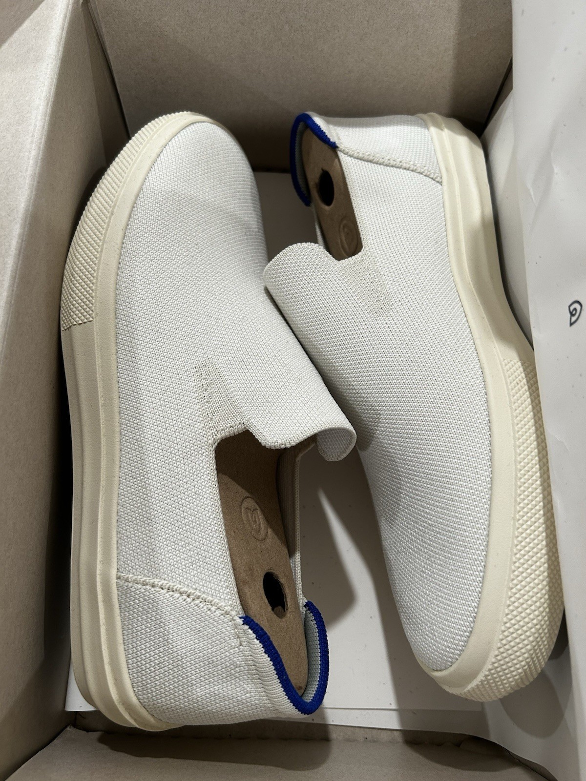 Rothy’s Women’s The Original Slip On Sneaker, White, Size 9.5, Washable